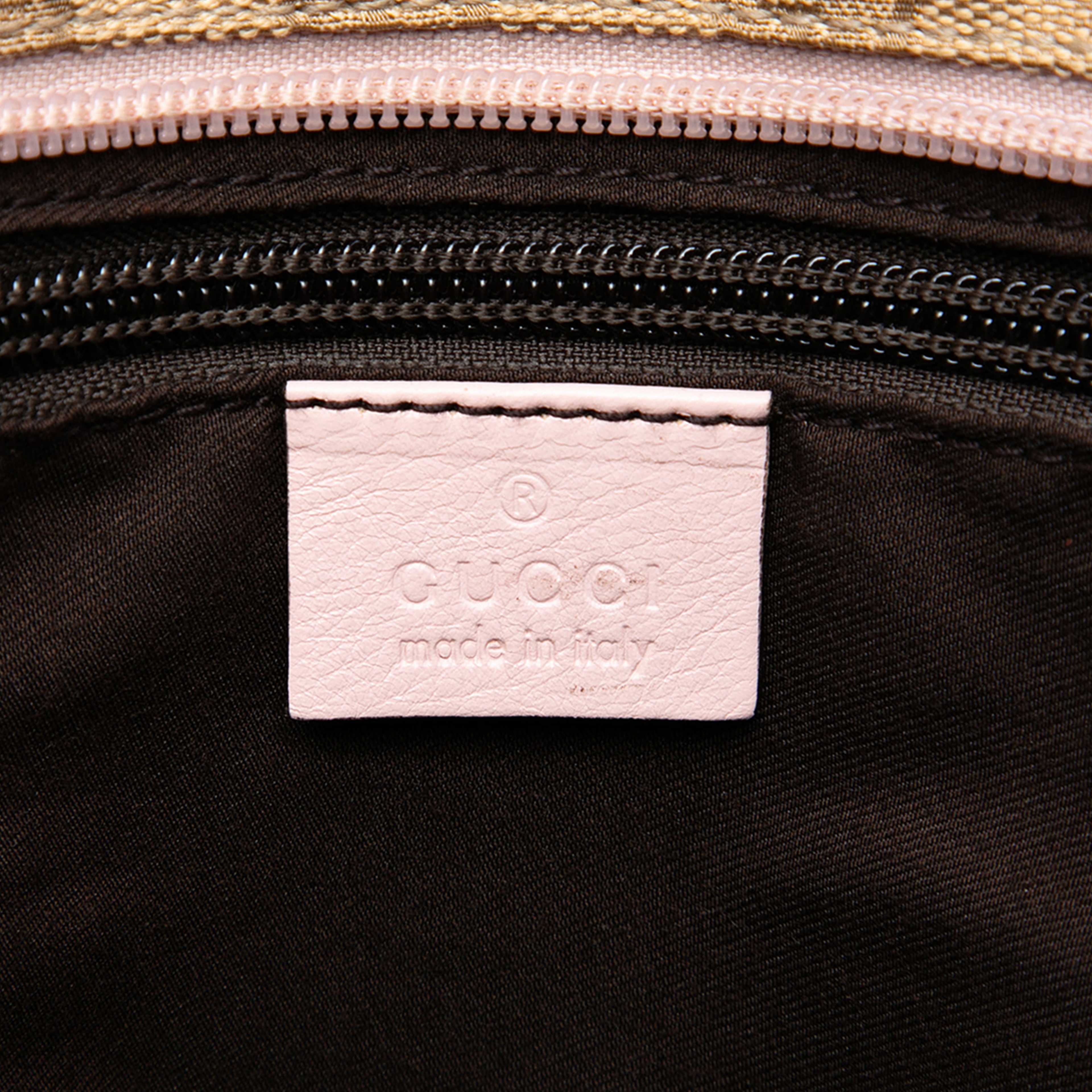 Gucci Gg Canvas Web Tote, från Luxclusif, i färgen beige. Klicka för att öppna bilden i stort format