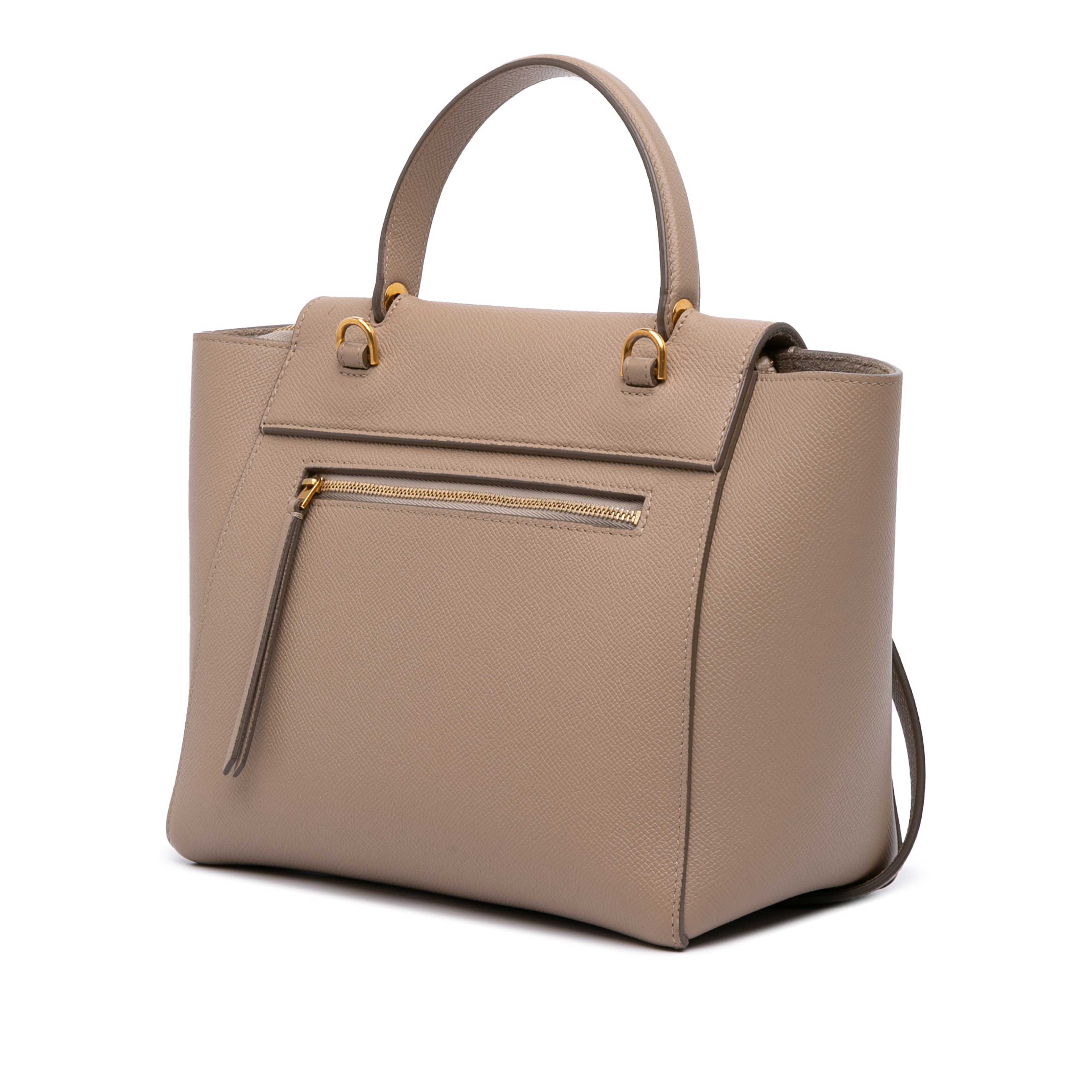 Celine Micro Grained Calfskin Belt Bag, från Luxclusif, i färgen beige.