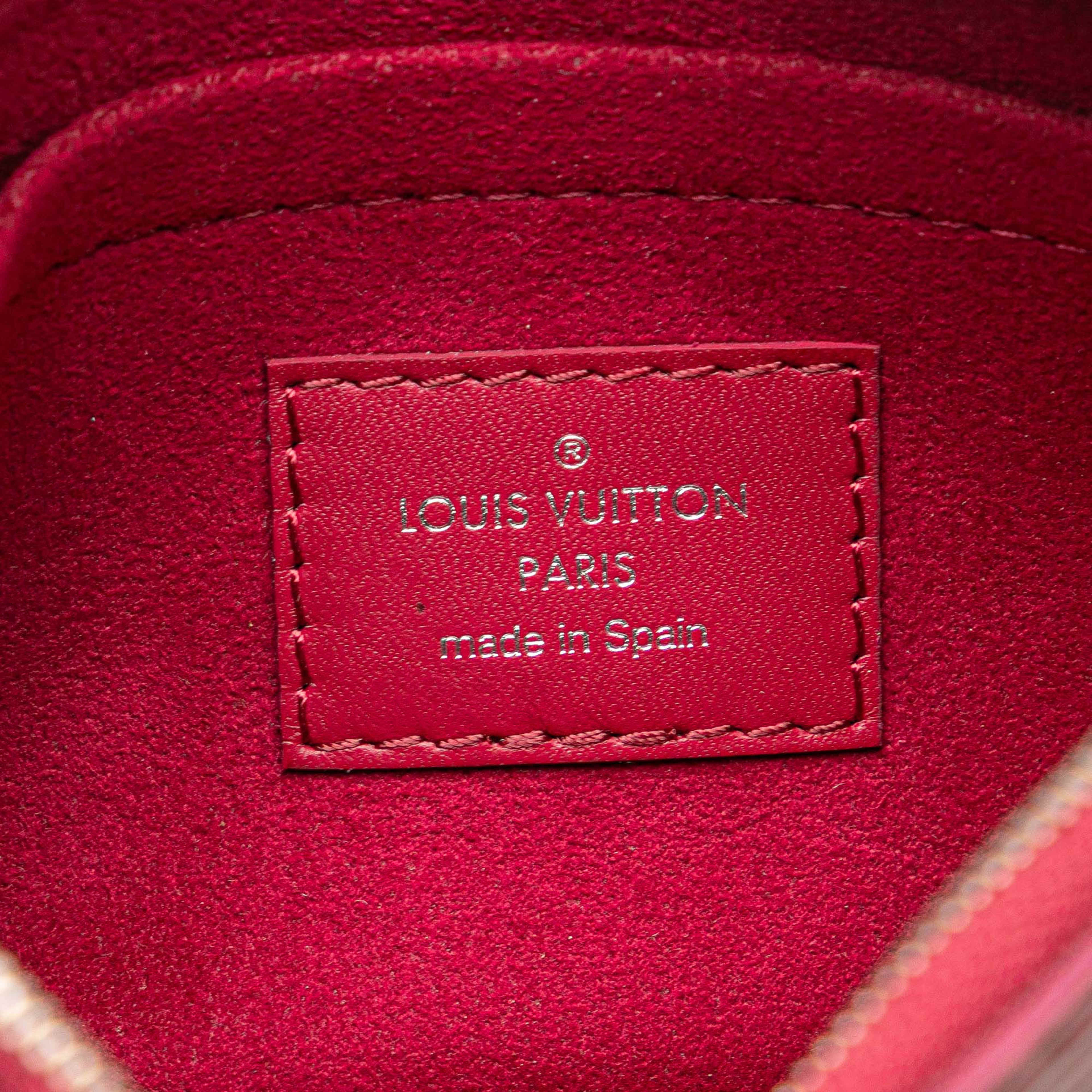 Louis Vuitton Epi Neverfull Pm, från Luxclusif, i färgen dark pink. Klicka för att öppna bilden i stort format