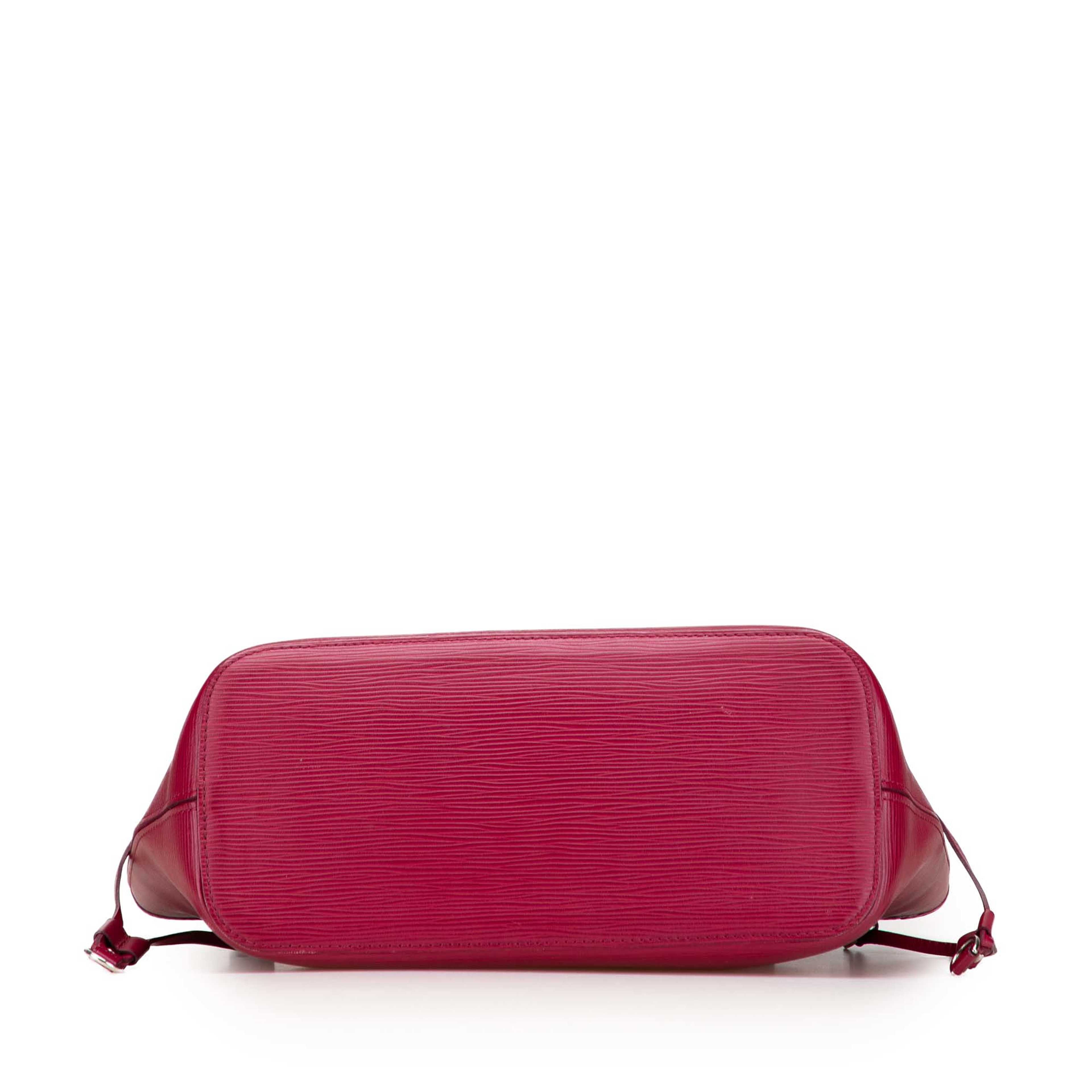 Louis Vuitton Epi Neverfull Pm, från Luxclusif, i färgen dark pink. Klicka för att öppna bilden i stort format