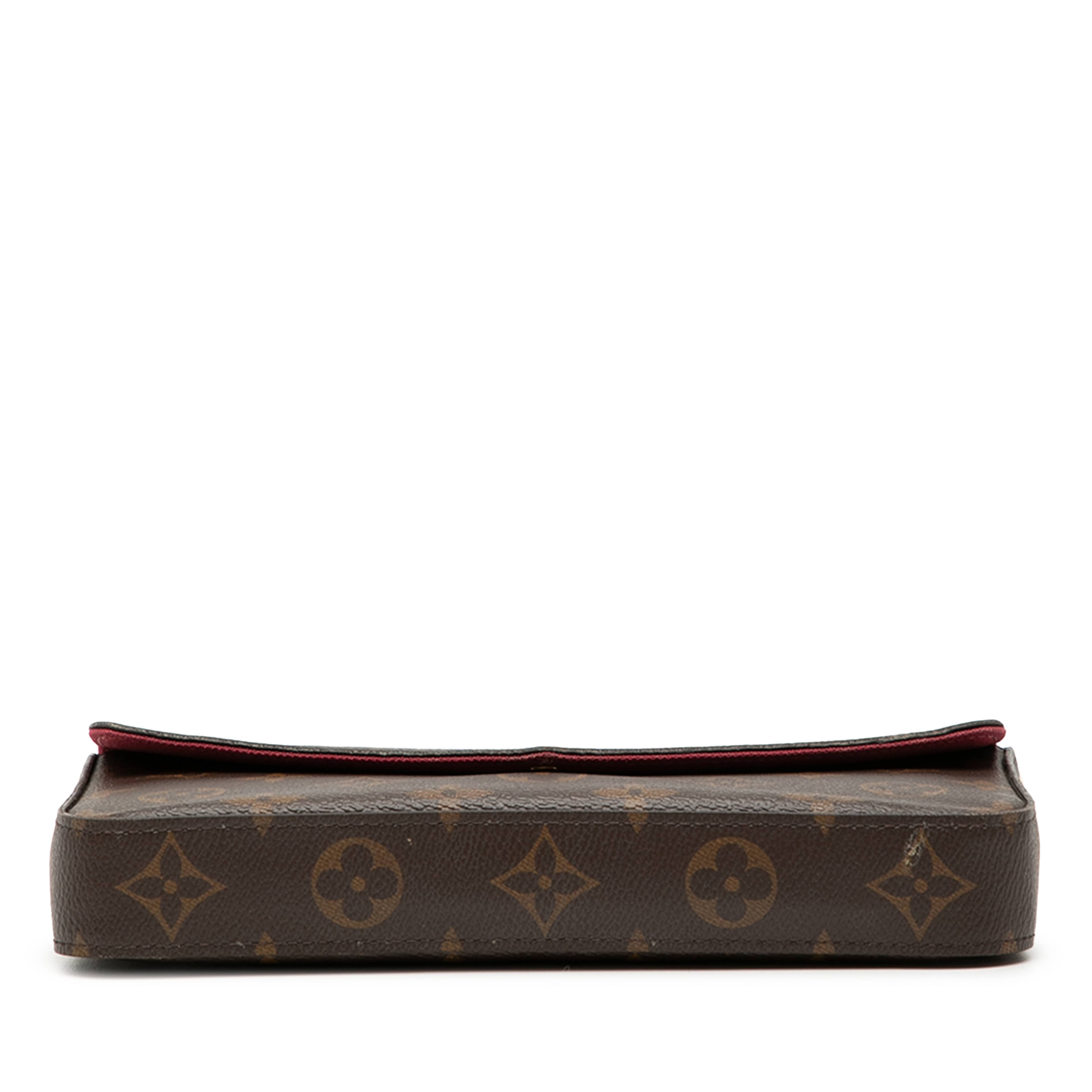 Louis Vuitton Monogram Pochette Felicie, från Luxclusif, i färgen brown. Klicka för att öppna bilden i stort format