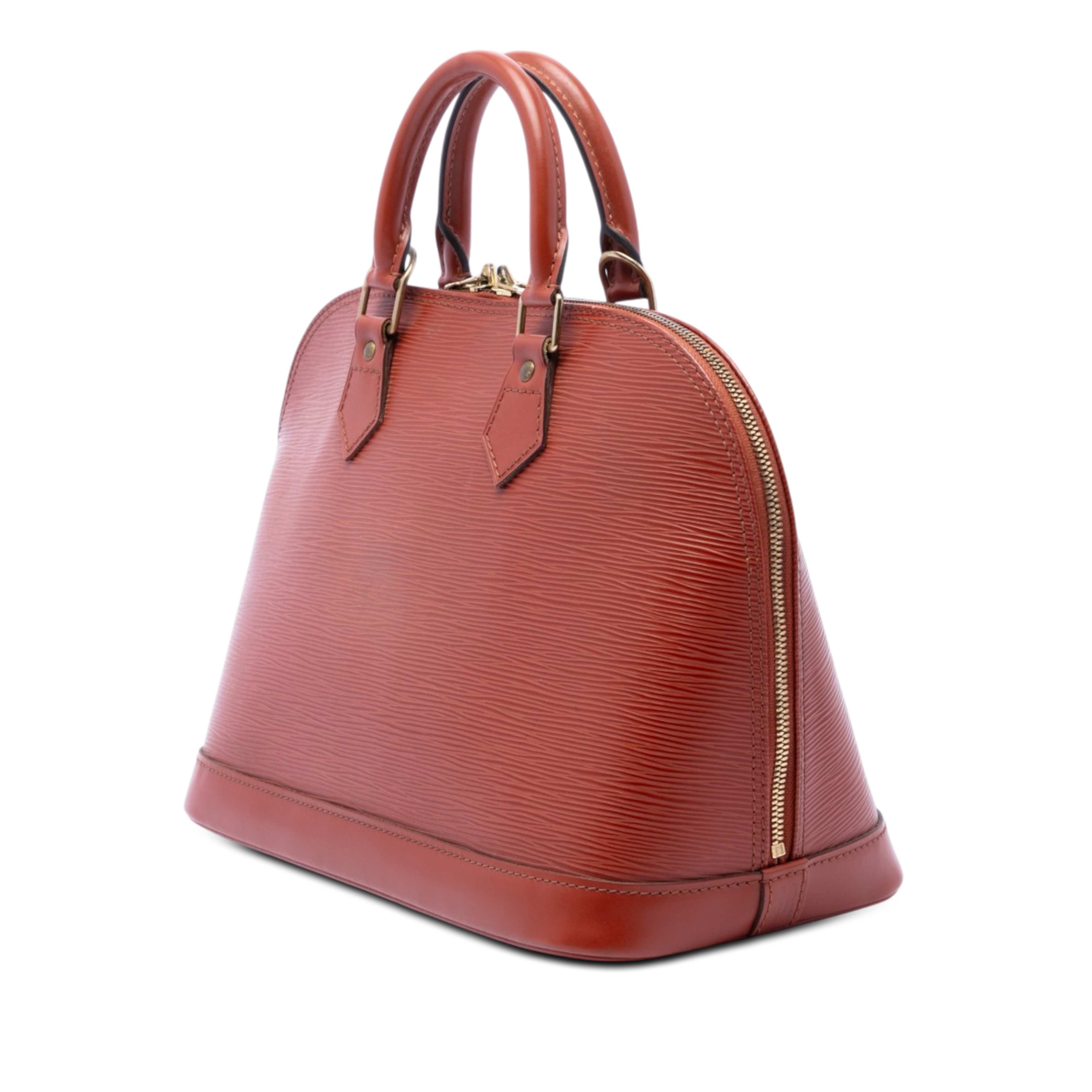 Louis Vuitton Epi Alma Pm, från Luxclusif, i färgen brun. Klicka för att öppna bilden i stort format