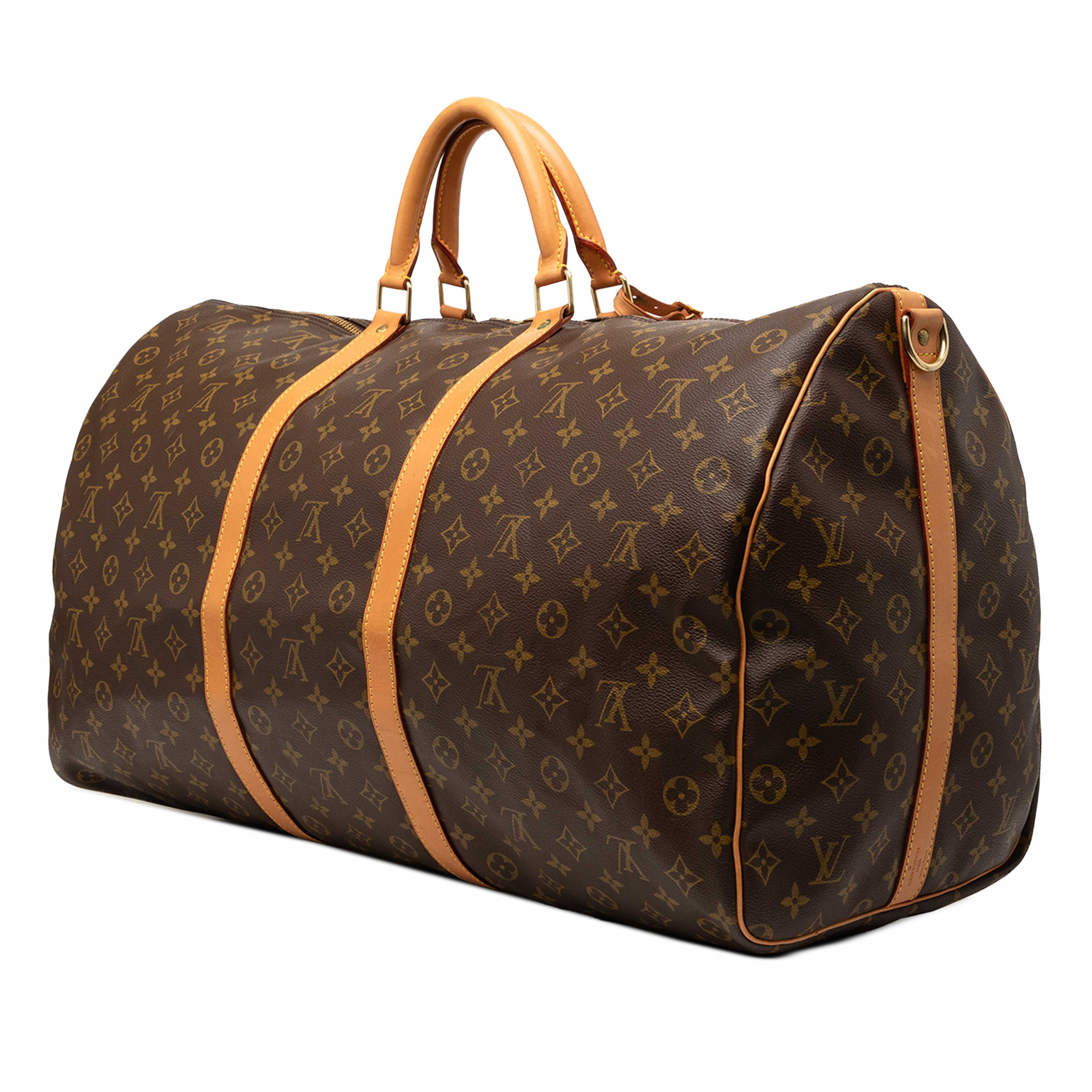 Louis Vuitton Monogram Keepall Bandouliere 60, från Luxclusif, i färgen brown. Klicka för att öppna bilden i stort format