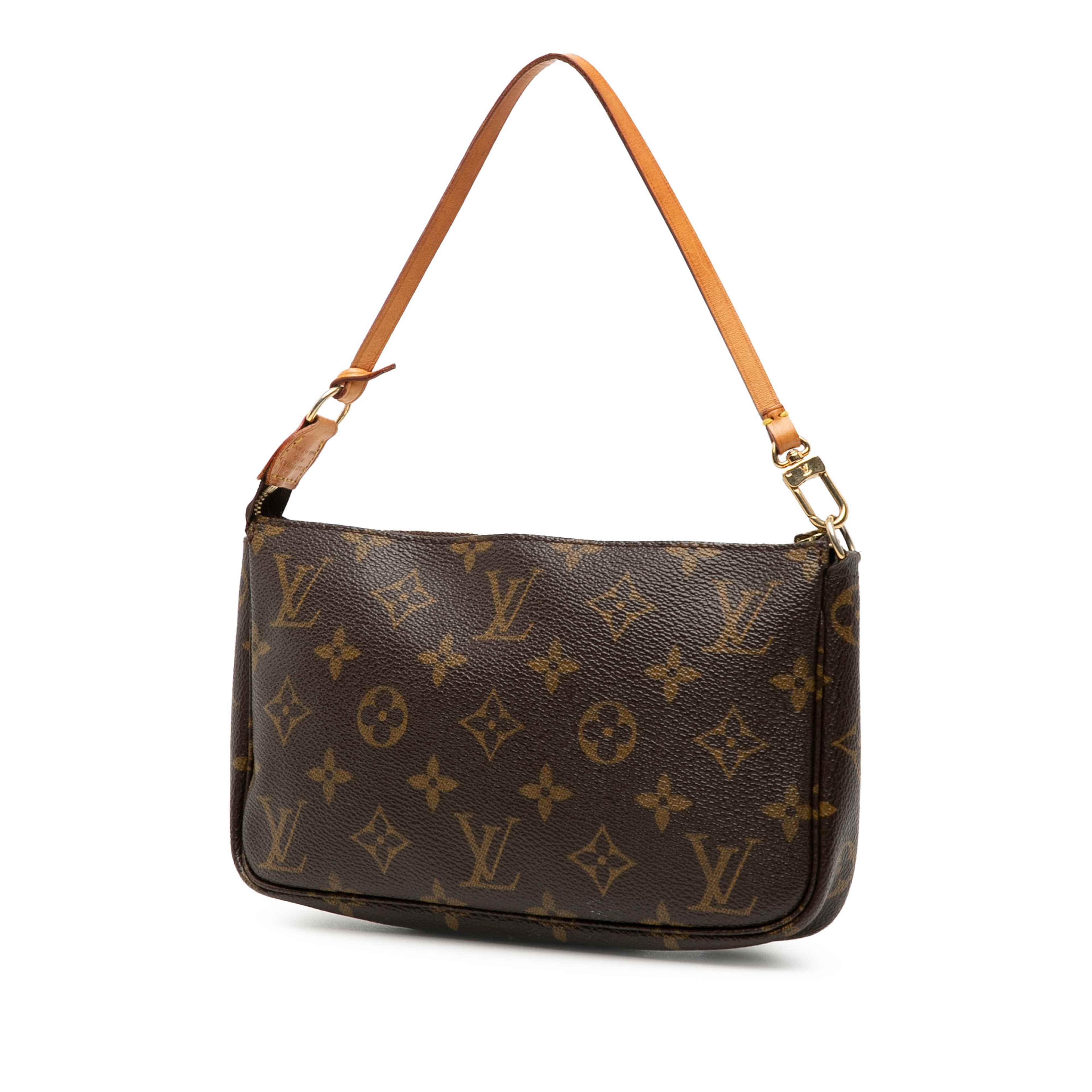 Louis Vuitton Monogram Pochette Accessoires, från Luxclusif, i färgen brown. Klicka för att öppna bilden i stort format