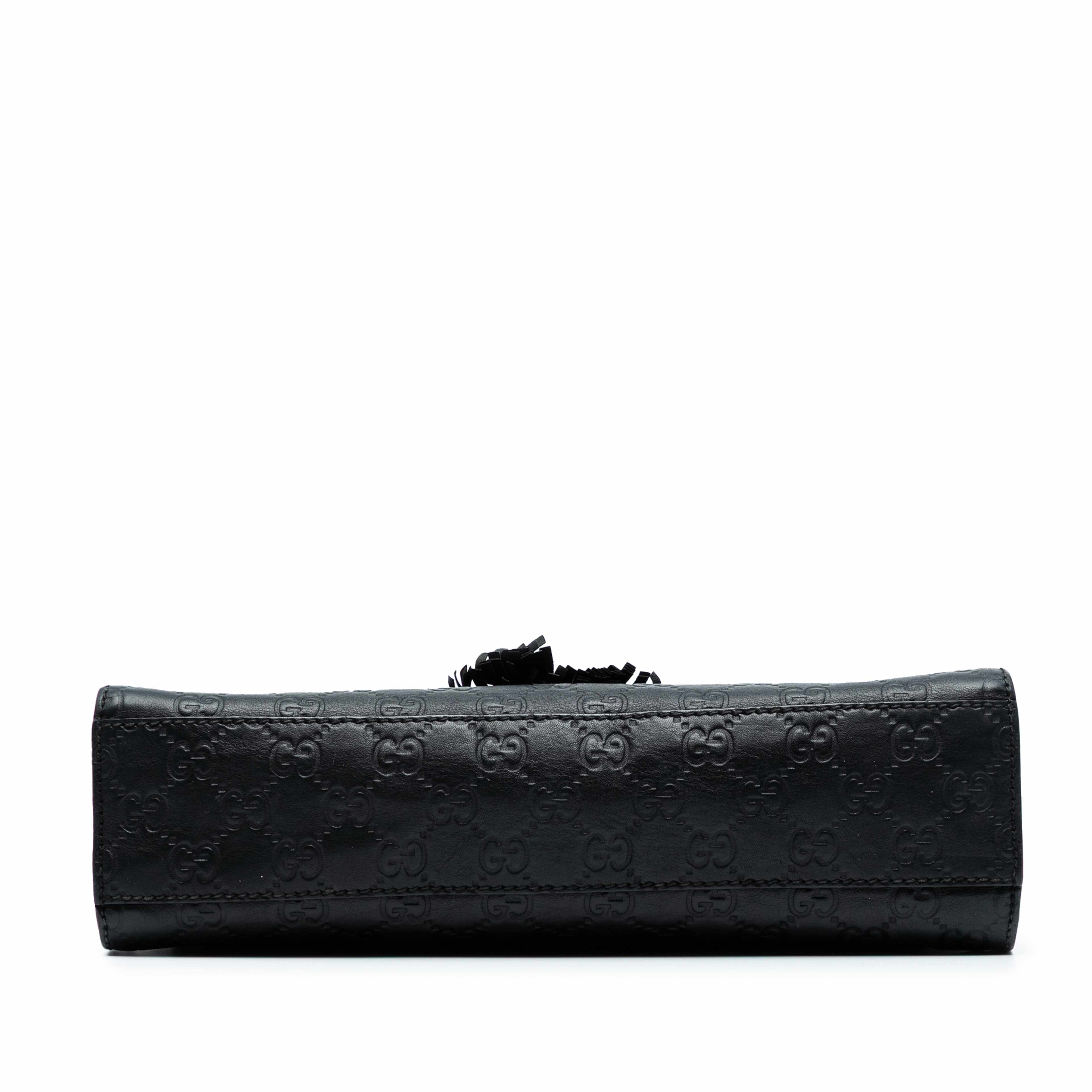 Gucci Medium Guccissima Emily Shoulder Bag, från Luxclusif, i färgen black. Klicka för att öppna bilden i stort format