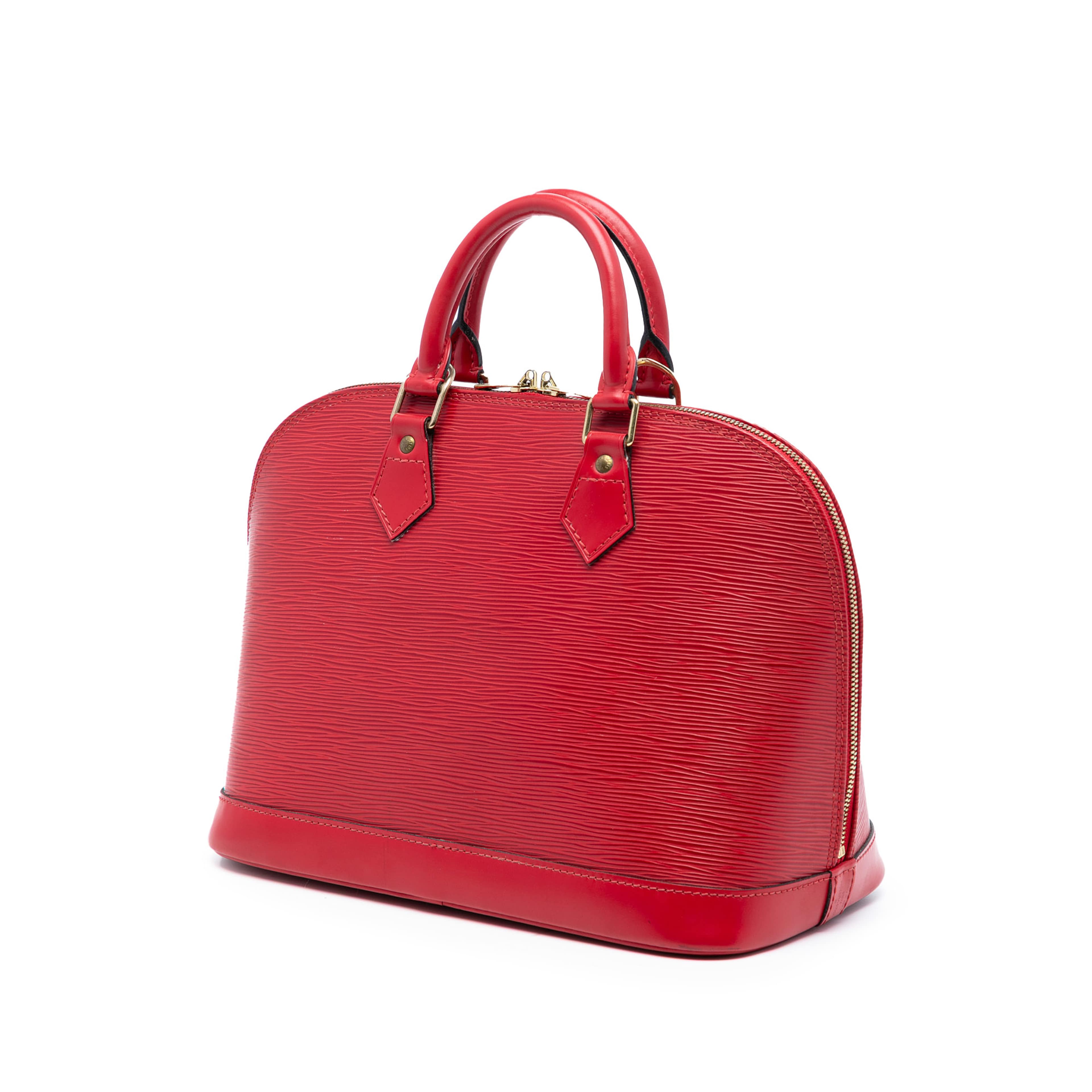 Louis Vuitton Epi Alma Pm, från Luxclusif, i färgen röd. Klicka för att öppna bilden i stort format