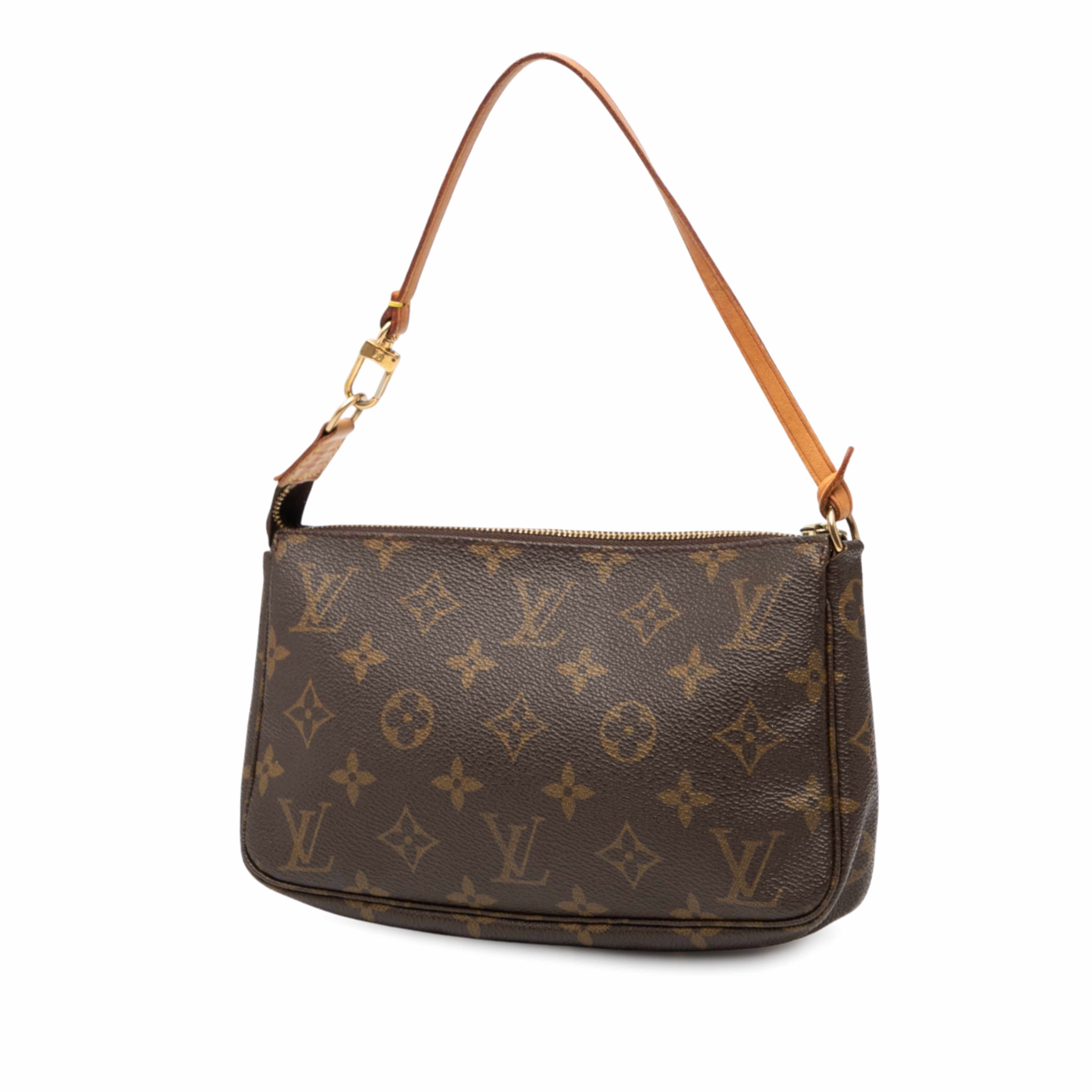 Louis Vuitton Monogram Pochette Accessoires, från Luxclusif, i färgen brown. Klicka för att öppna bilden i stort format