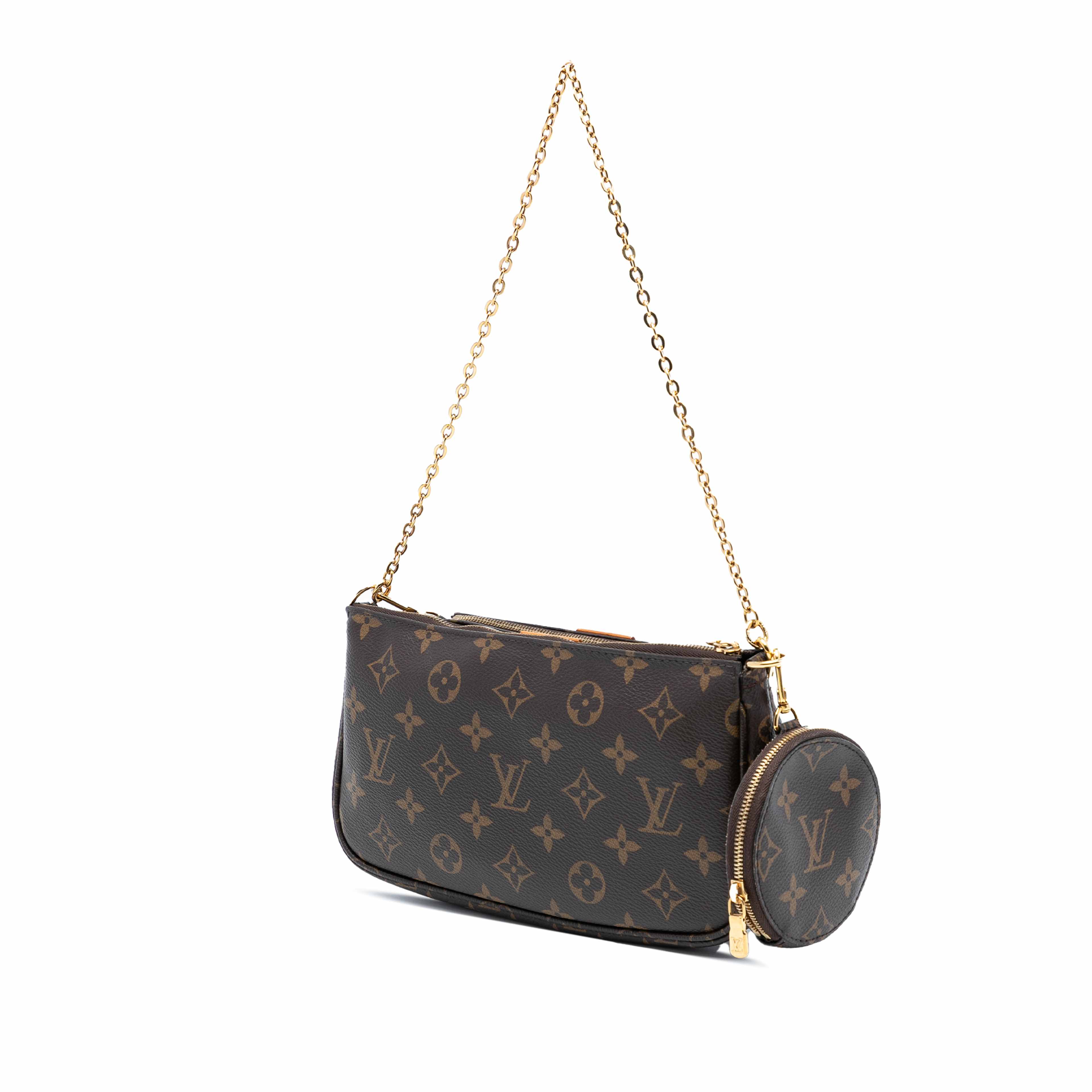 Louis Vuitton Monogram Multi Pochette Accessoires, från Luxclusif, i färgen brun. Klicka för att öppna bilden i stort format
