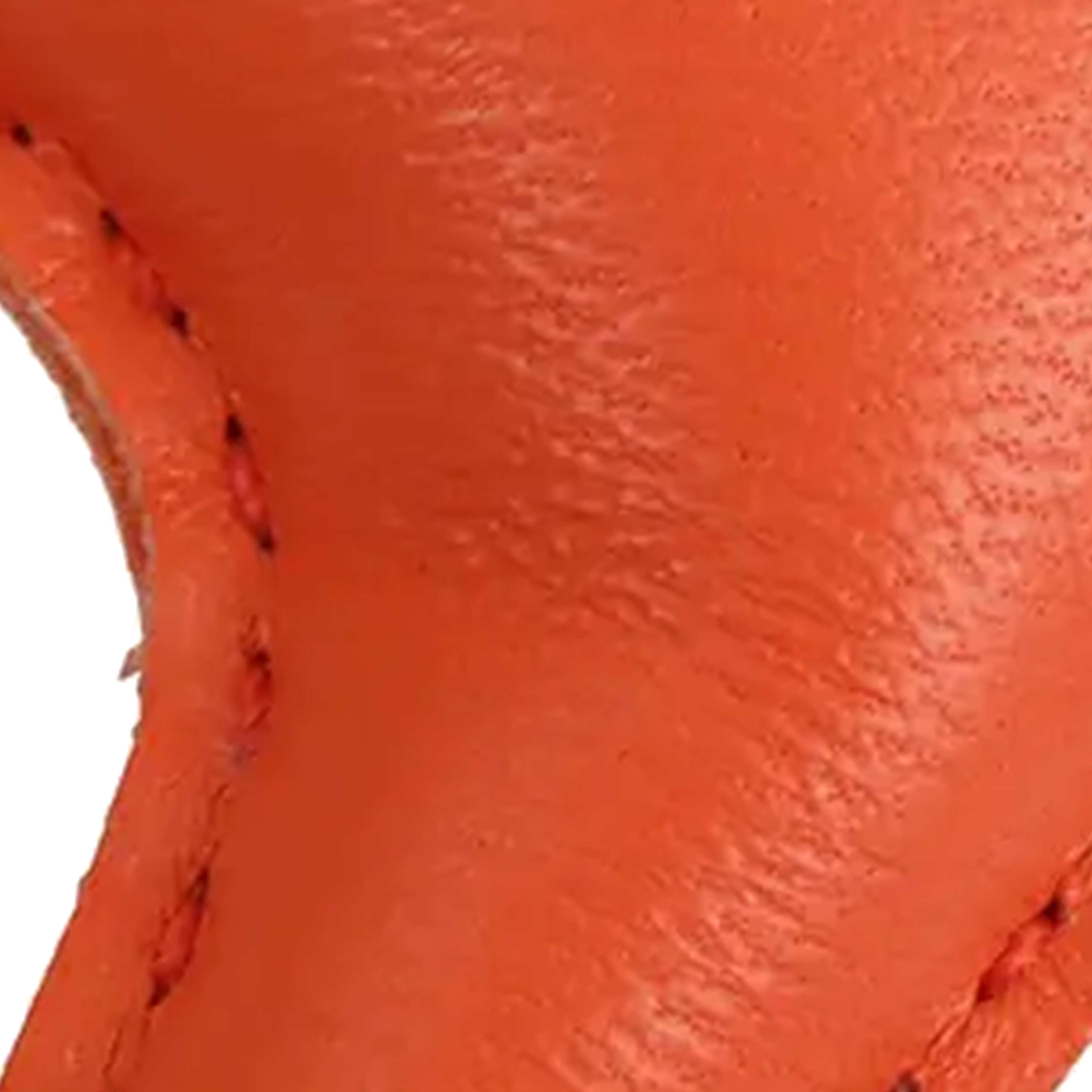 Hermès Milo Lambskin Grigri Rodeo Bag Charm Pm, från Luxclusif, i färgen dark orange. Klicka för att öppna bilden i stort format