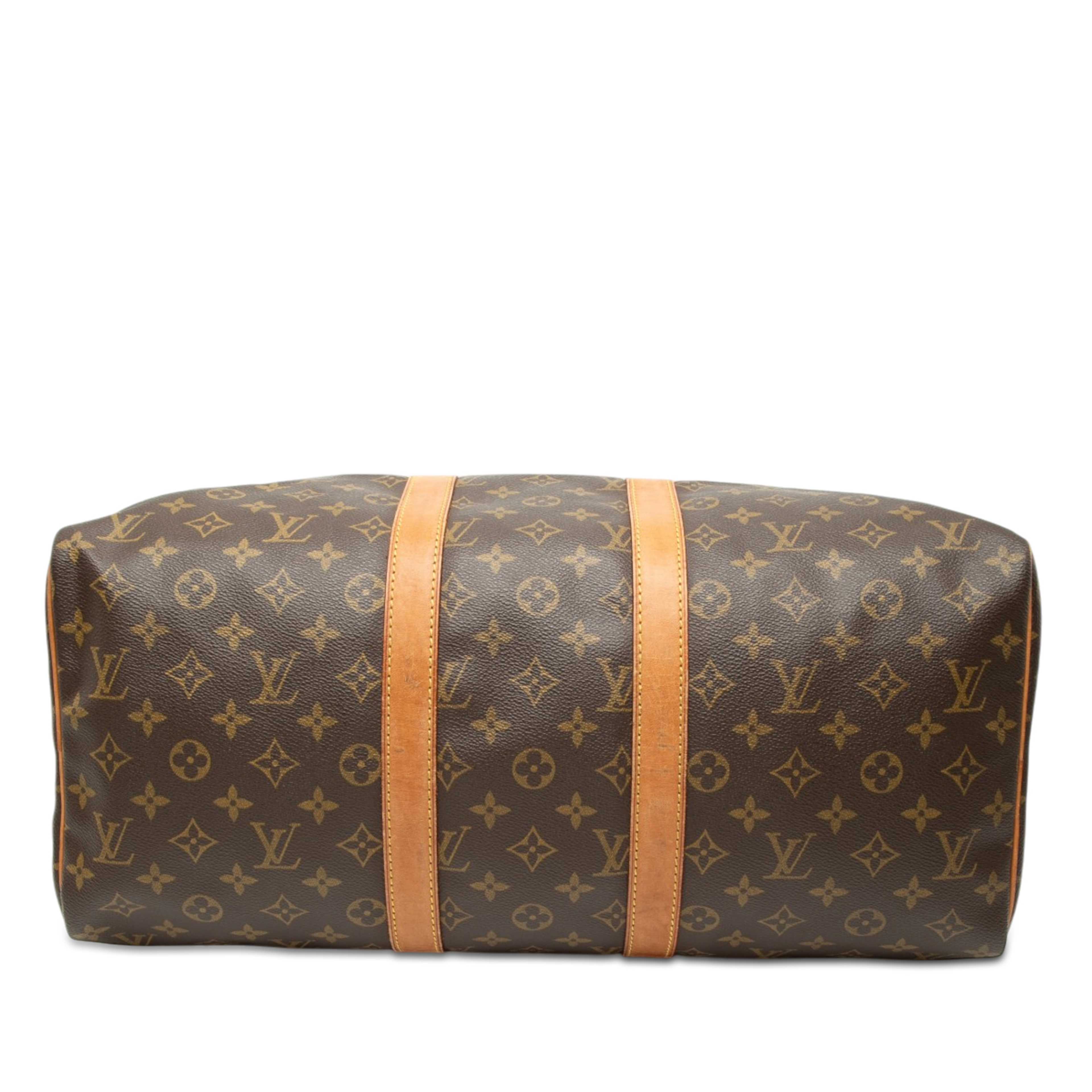 Louis Vuitton Monogram Keepall 45, från Luxclusif, i färgen brown. Klicka för att öppna bilden i stort format