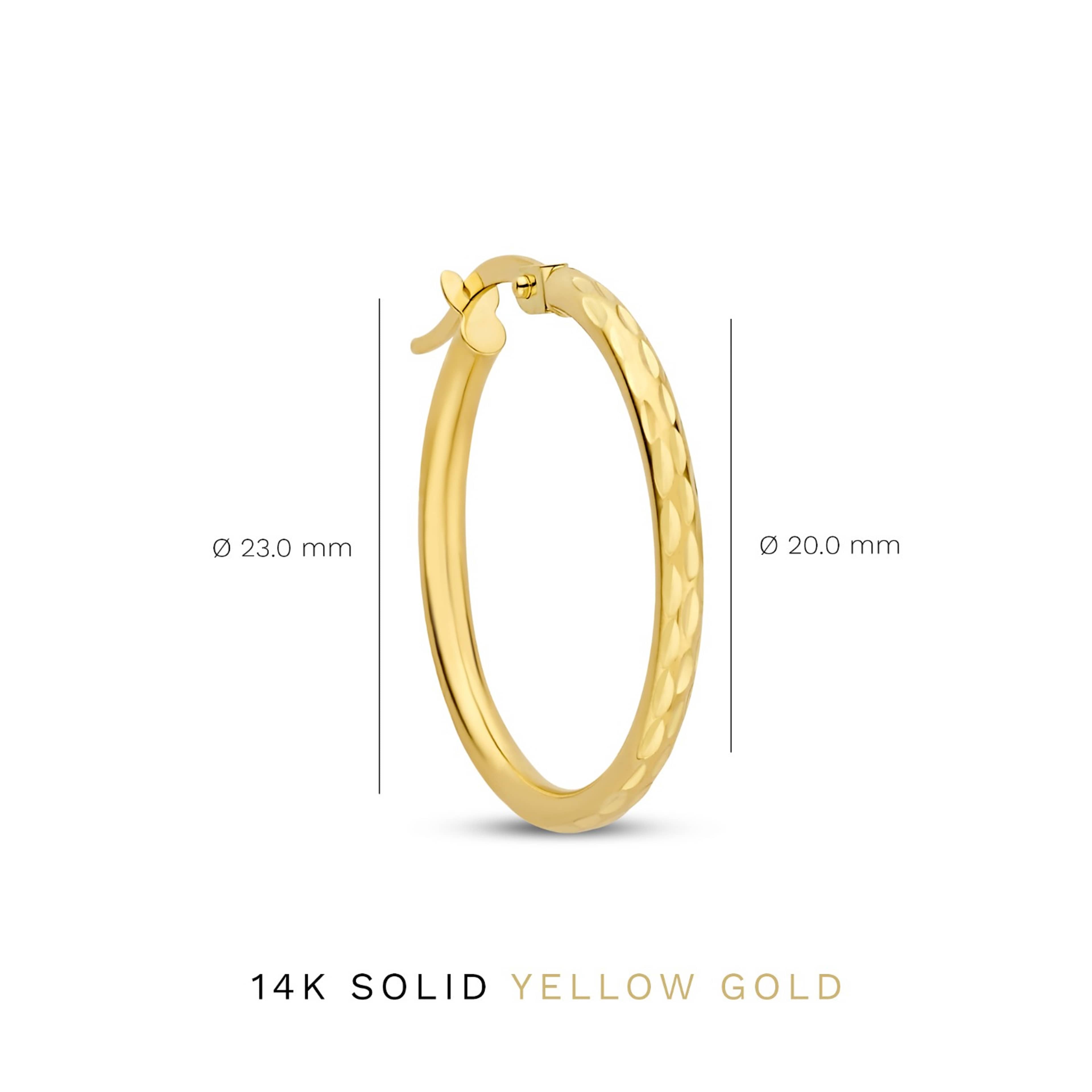Rivoli 14 Karat Guld Creoler
