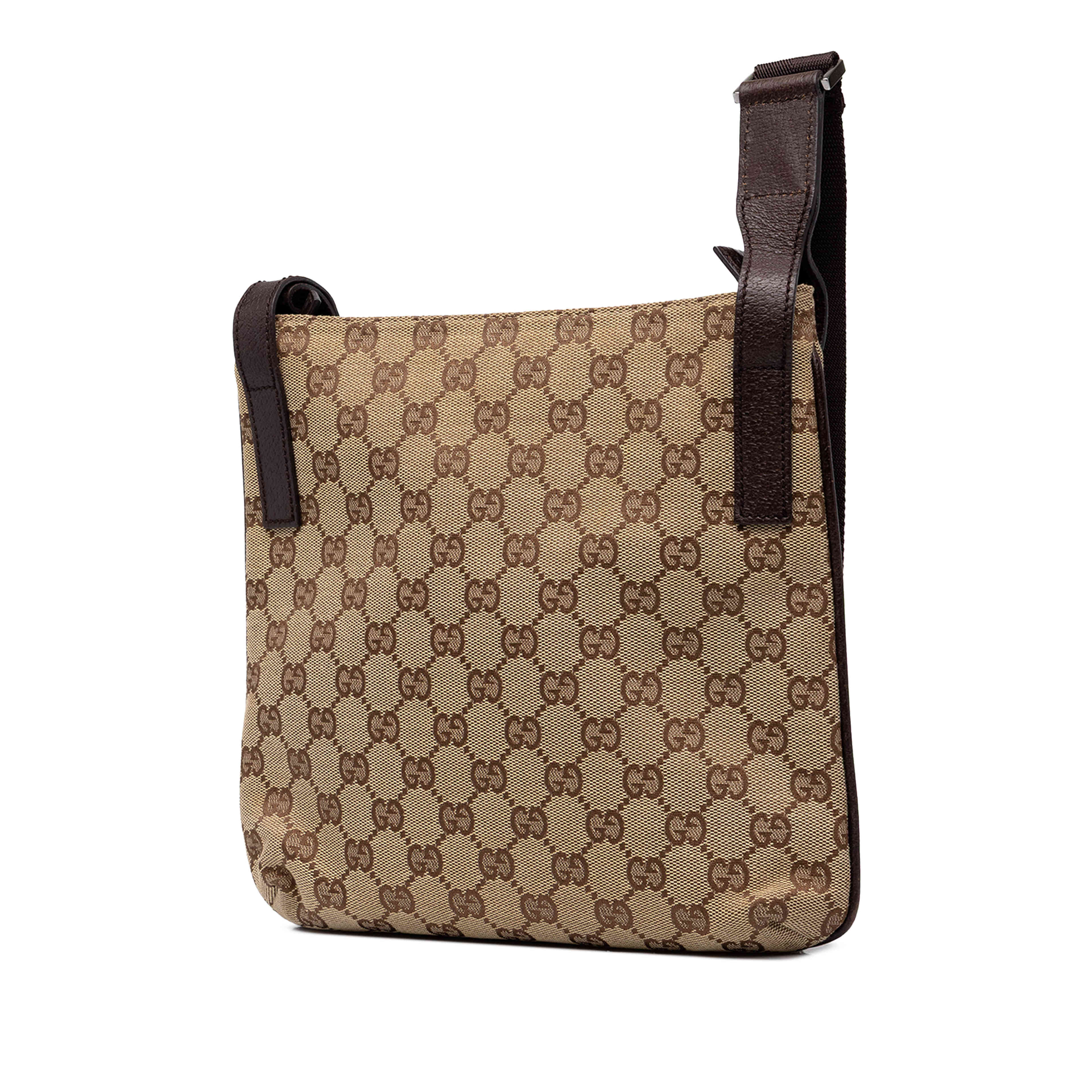 Gucci Gg Canvas Crossbody, från Luxclusif, i färgen beige. Klicka för att öppna bilden i stort format