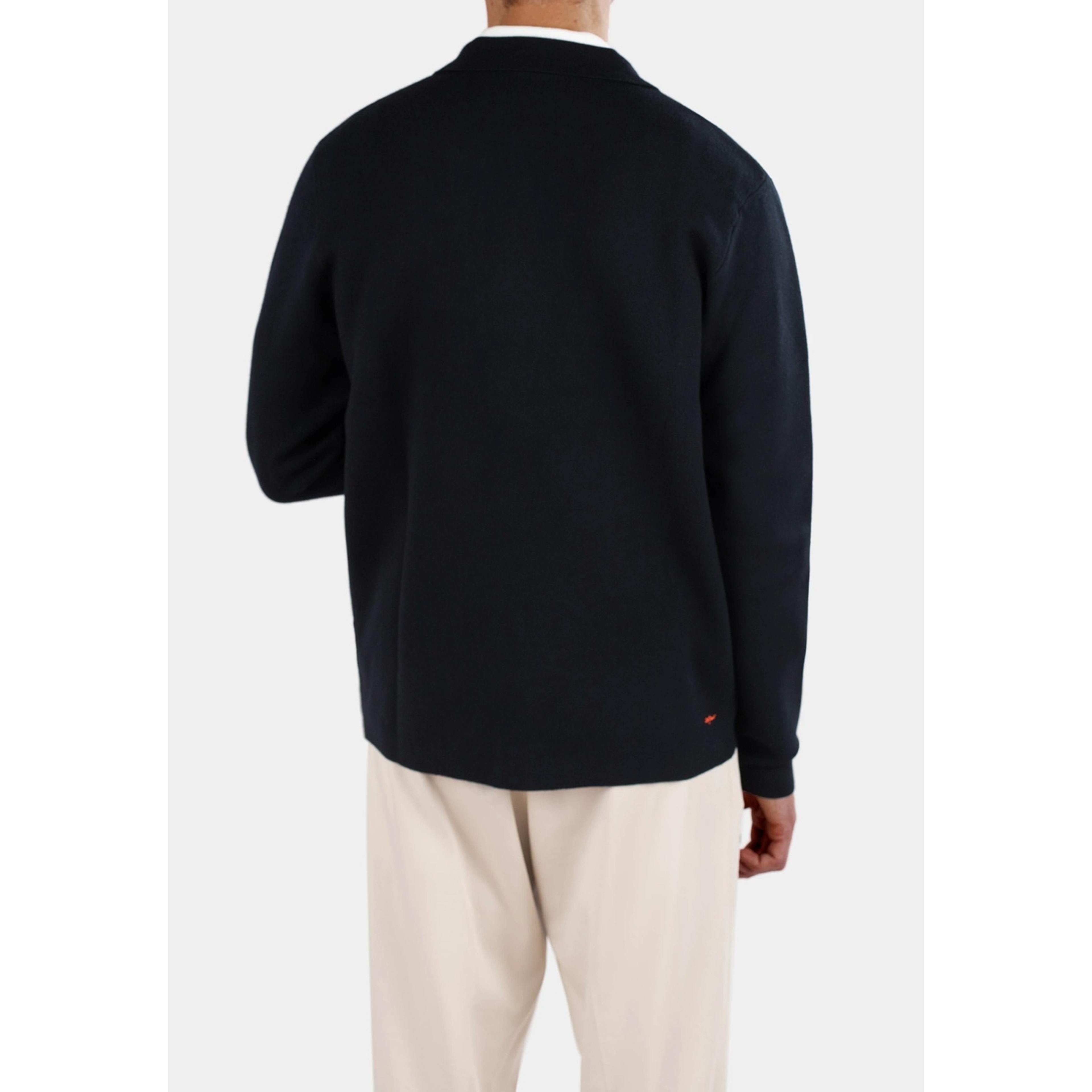 Colby Knitted Full Zip - Black