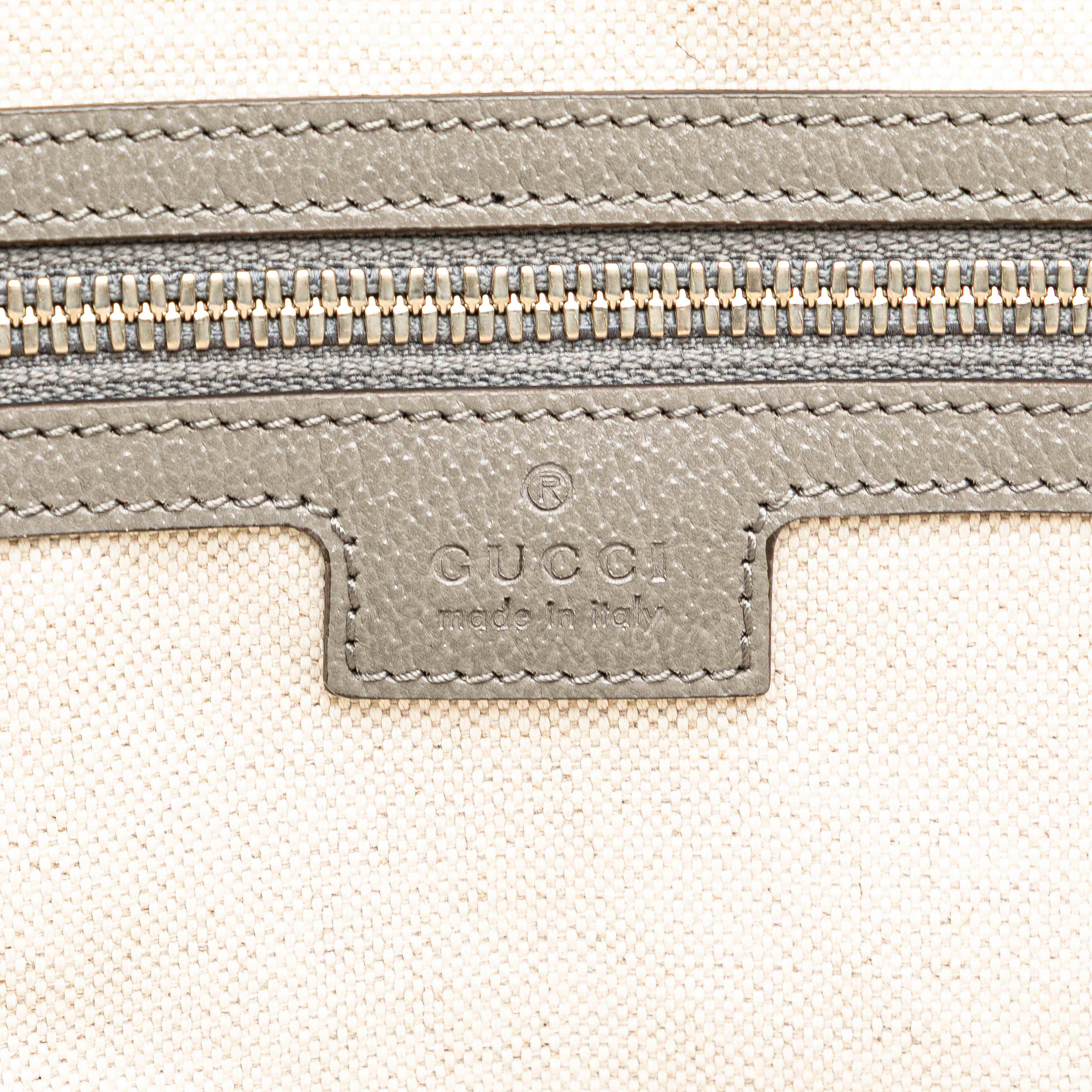 Gucci Canvas Embossed Logo Tote