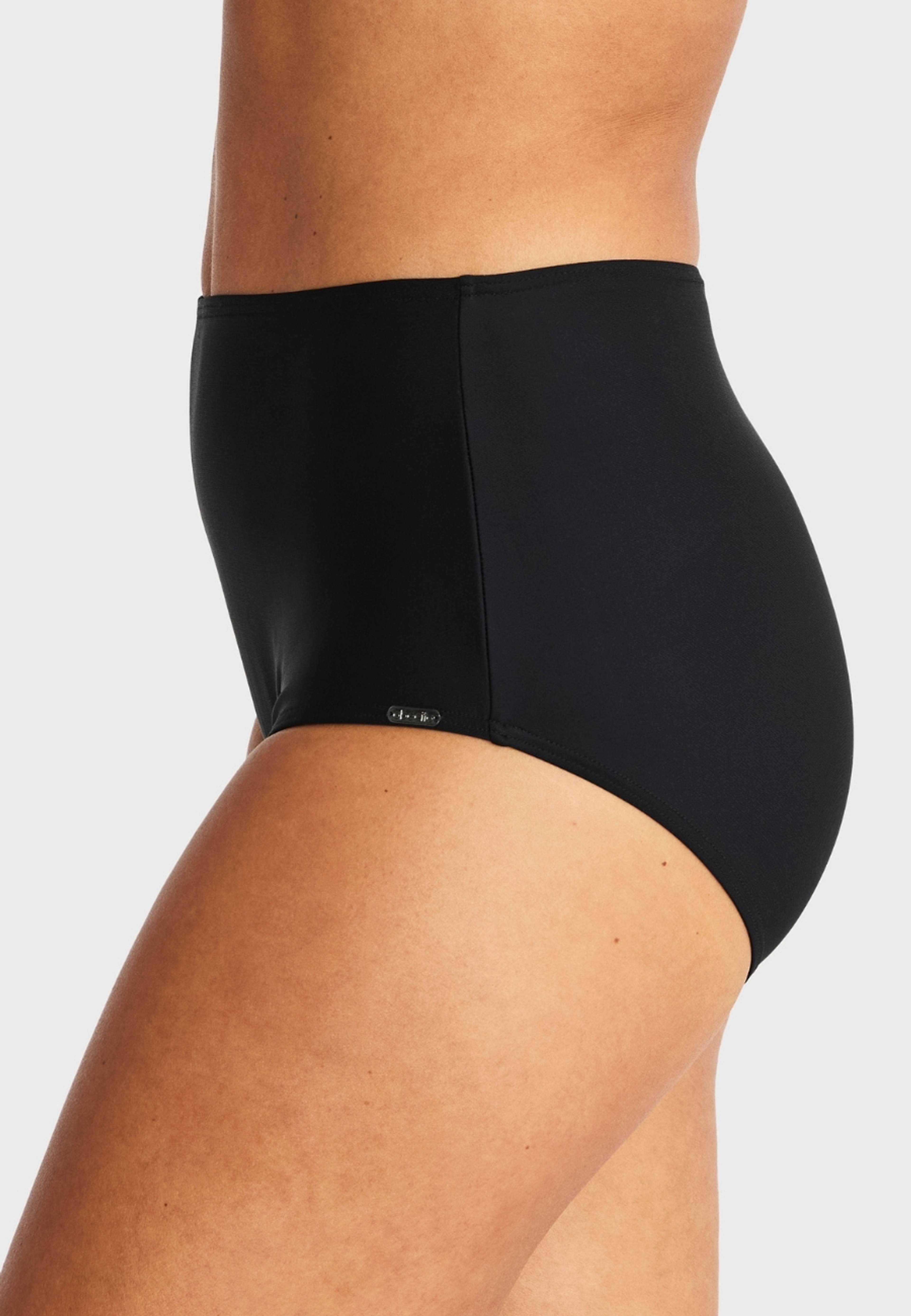 Portofino Högmidjad Bikinitrosa, från Swegmark, i färgen black. Klicka för att öppna bilden i stort format
