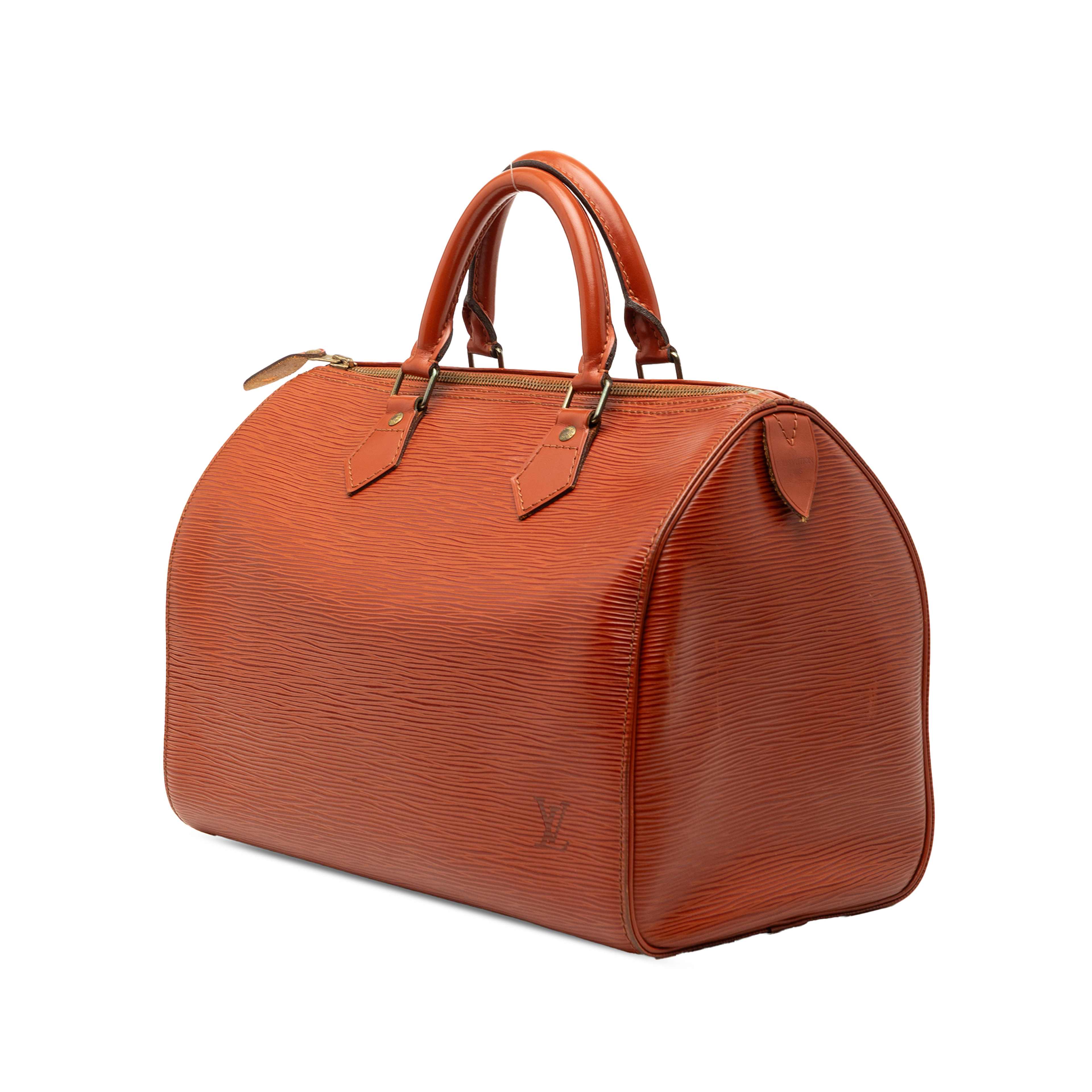 Louis Vuitton Epi Speedy 30, från Luxclusif, i färgen brown. Klicka för att öppna bilden i stort format