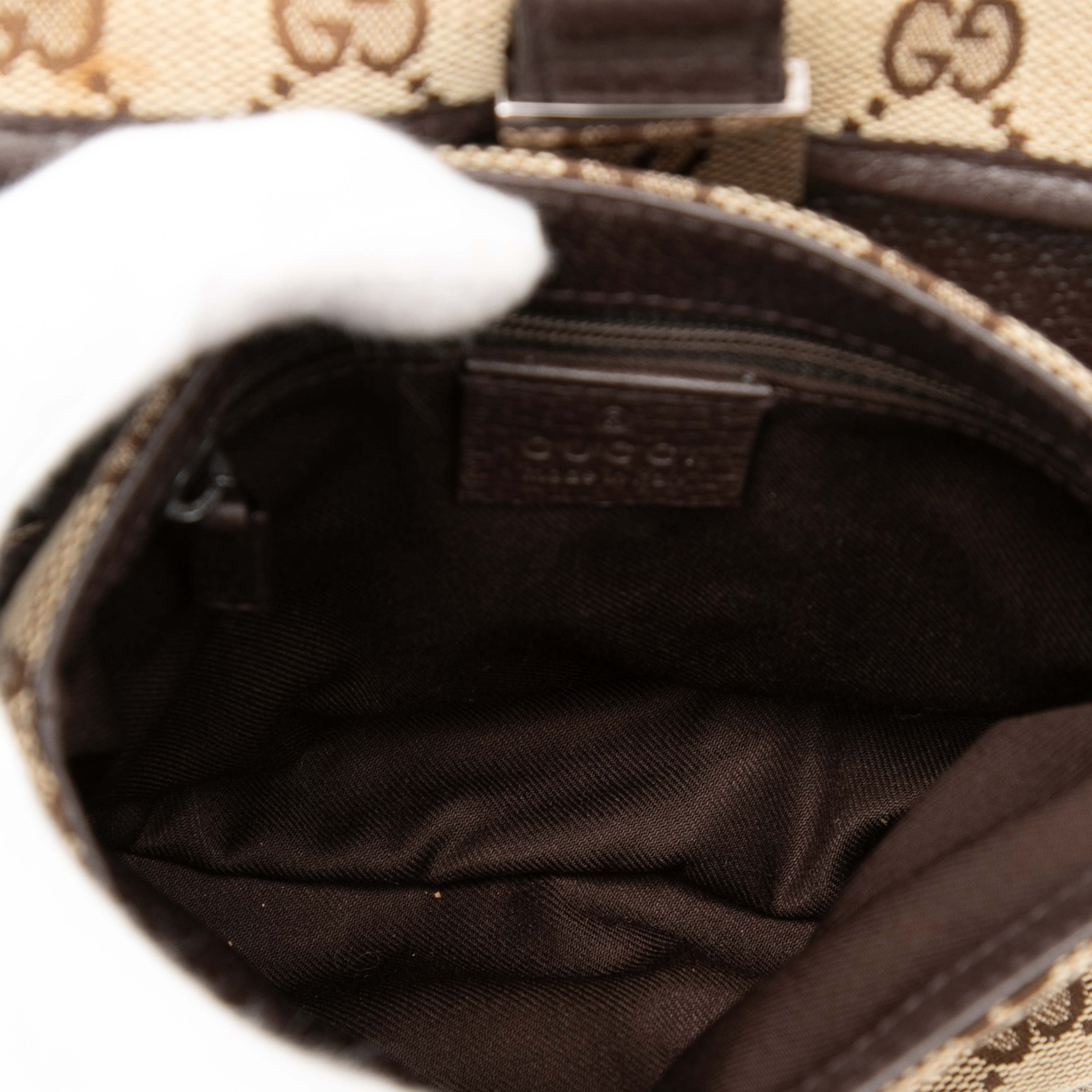 Gucci Gg Canvas Belt Bag, från Luxclusif, i färgen beige. Klicka för att öppna bilden i stort format