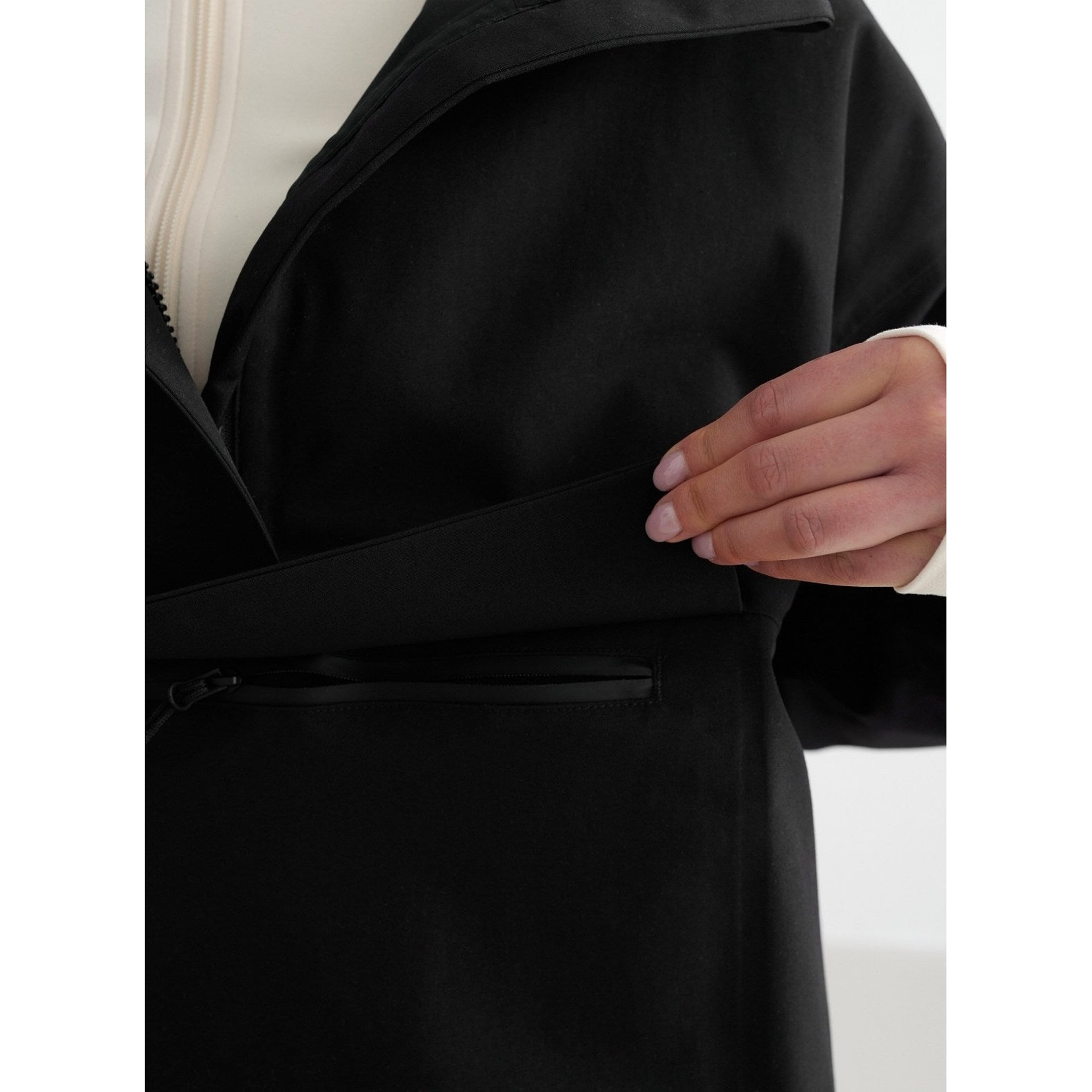 Black Waterproof Anorak