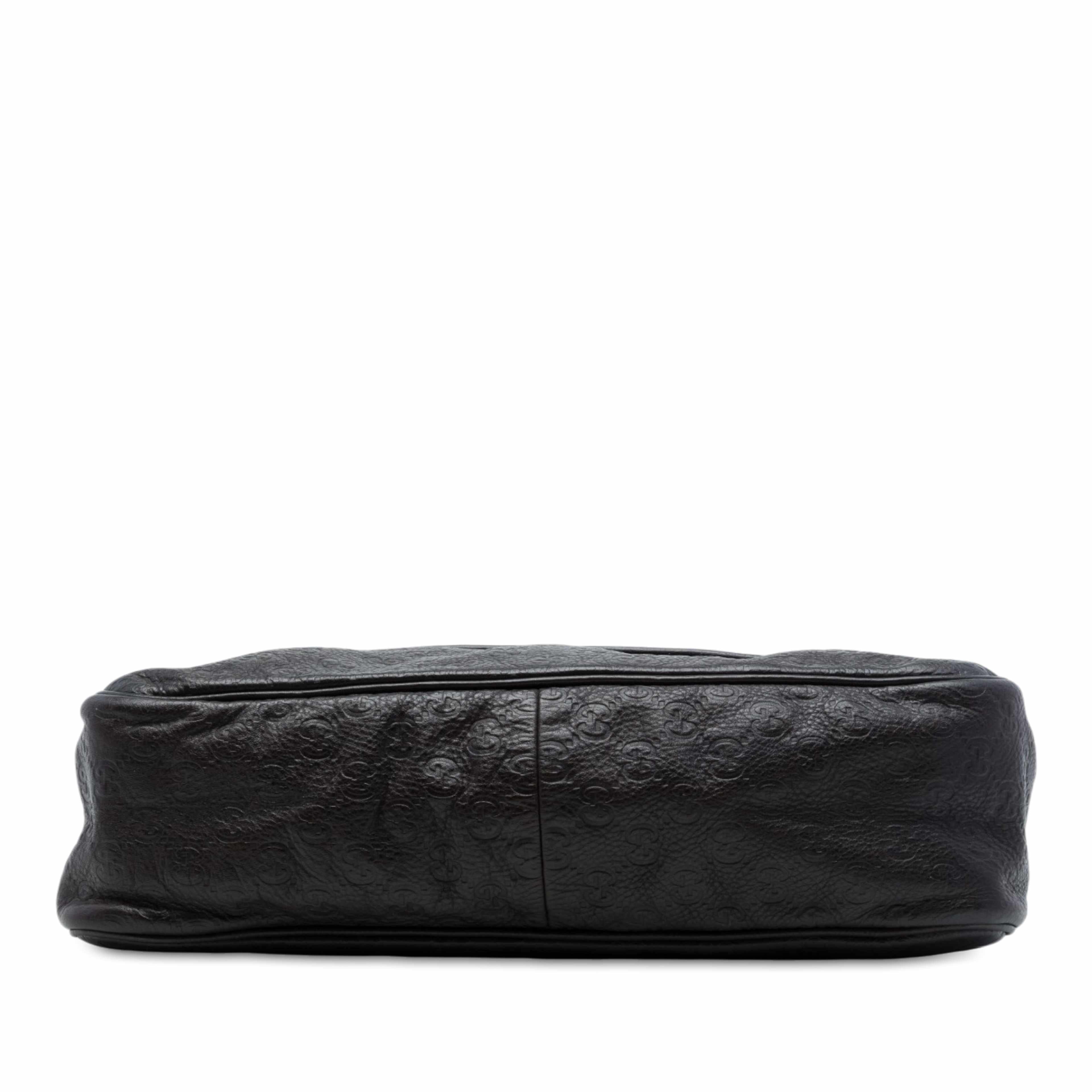 Gucci Guccissima Messenger Bag, från Luxclusif, i färgen brun. Klicka för att öppna bilden i stort format