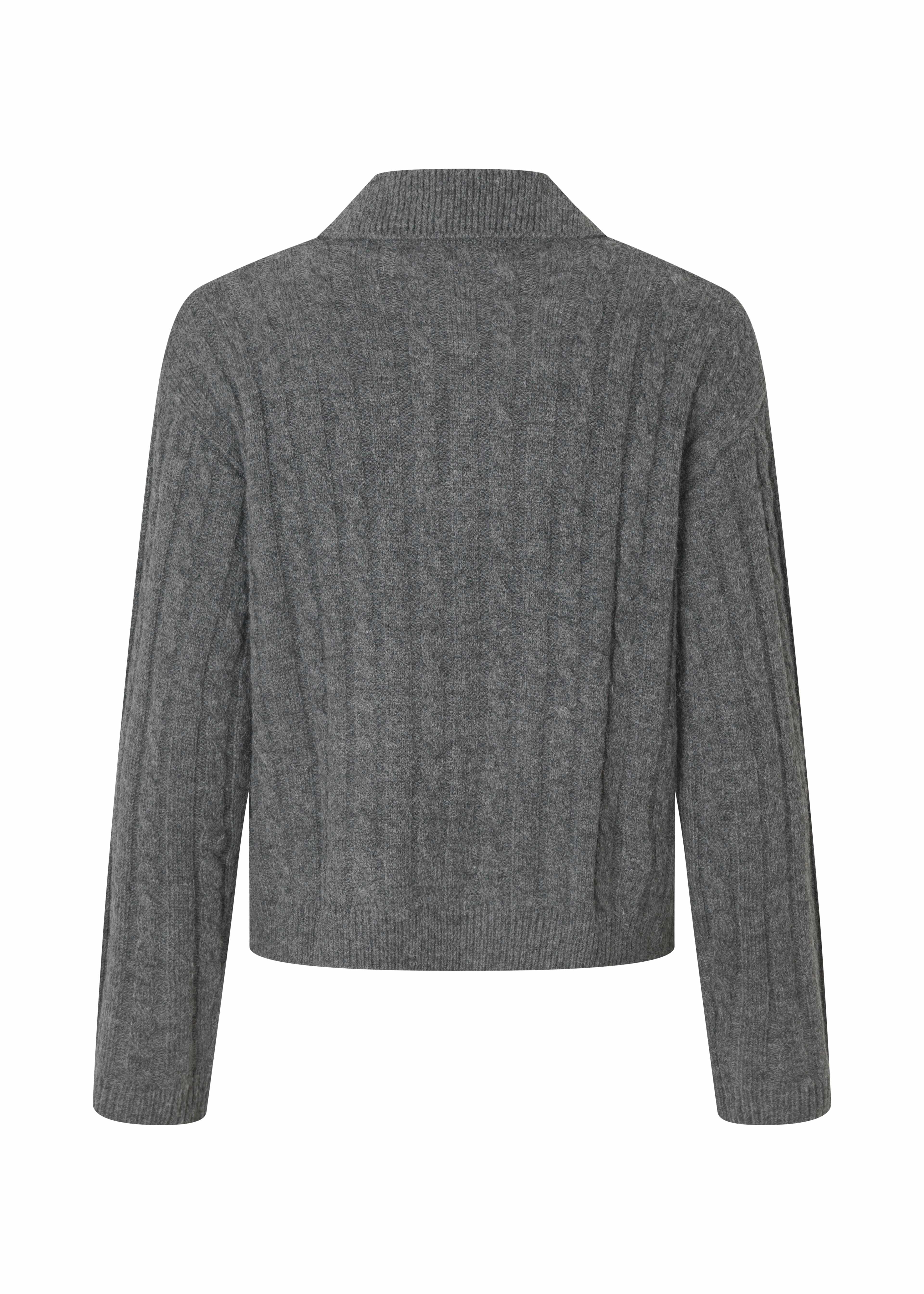 Risemd Polo, från Modström, i färgen dark grey melange. Klicka för att öppna bilden i stort format