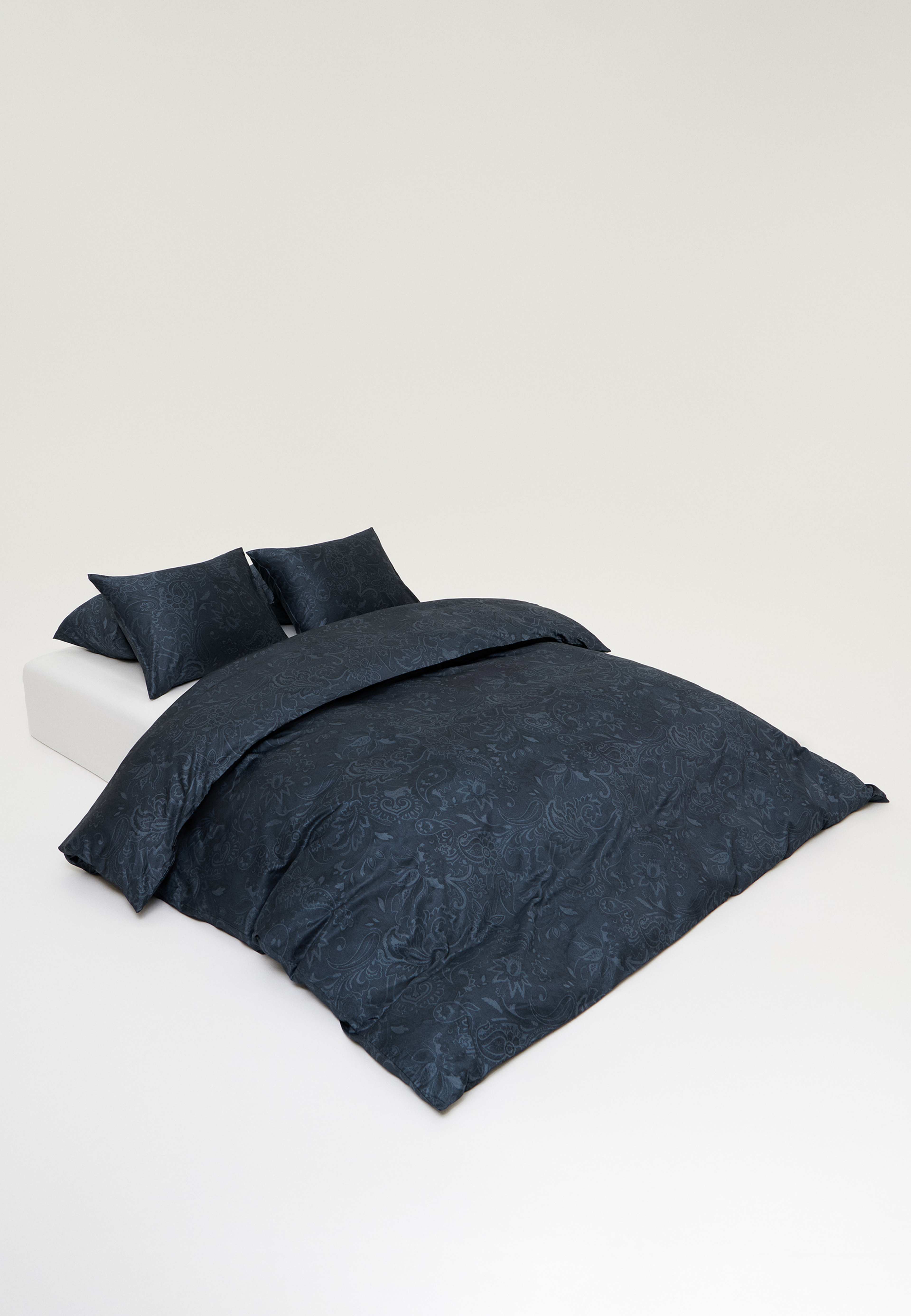 Bäddset Arkipelag Pattern Dubbelt Navy 220x220cm Med 2st Örngott 50x60cm