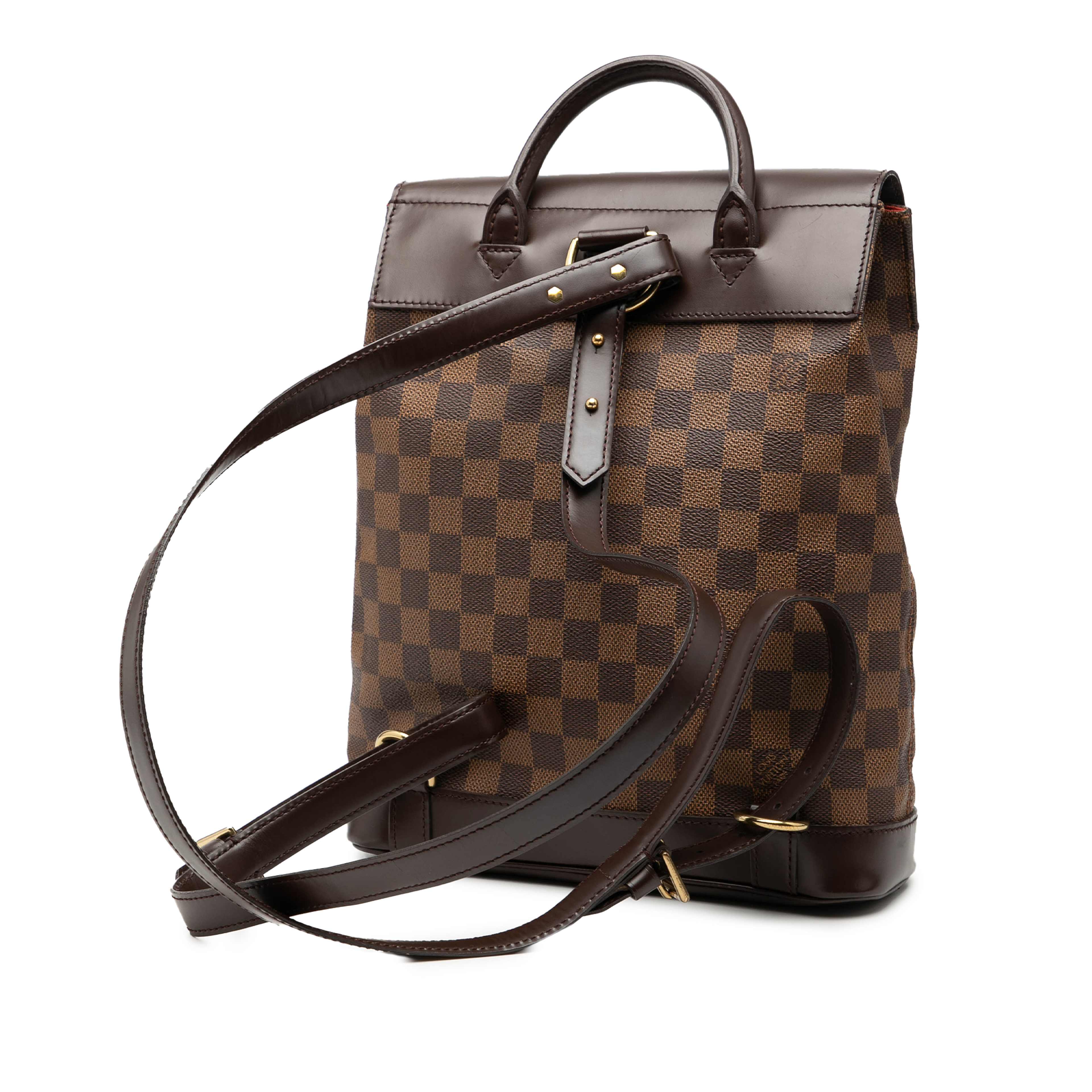 Louis Vuitton Damier Ebene Soho, från Luxclusif, i färgen brown. Klicka för att öppna bilden i stort format