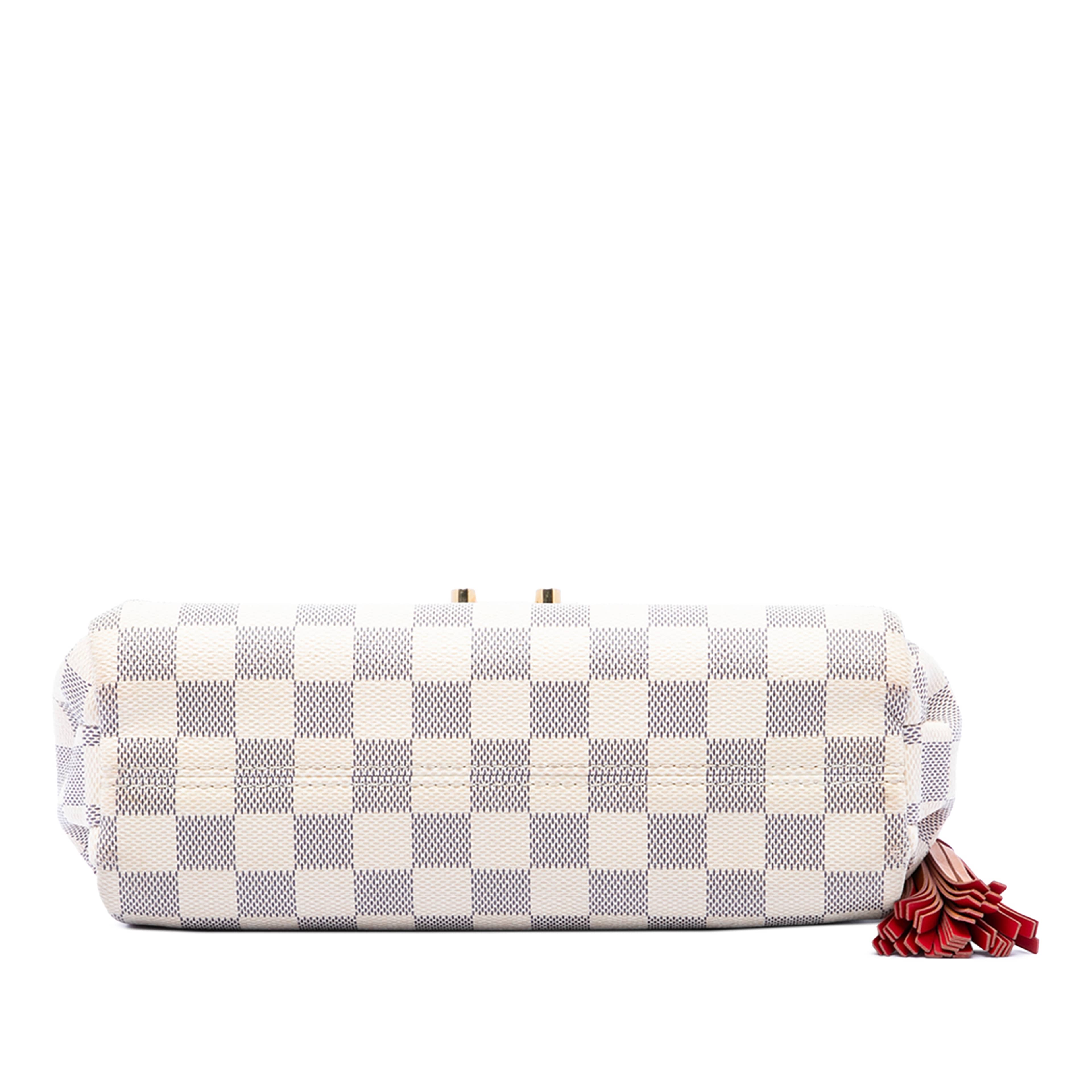 Louis Vuitton Damier Azur Croisette, från Luxclusif, i färgen vit. Klicka för att öppna bilden i stort format
