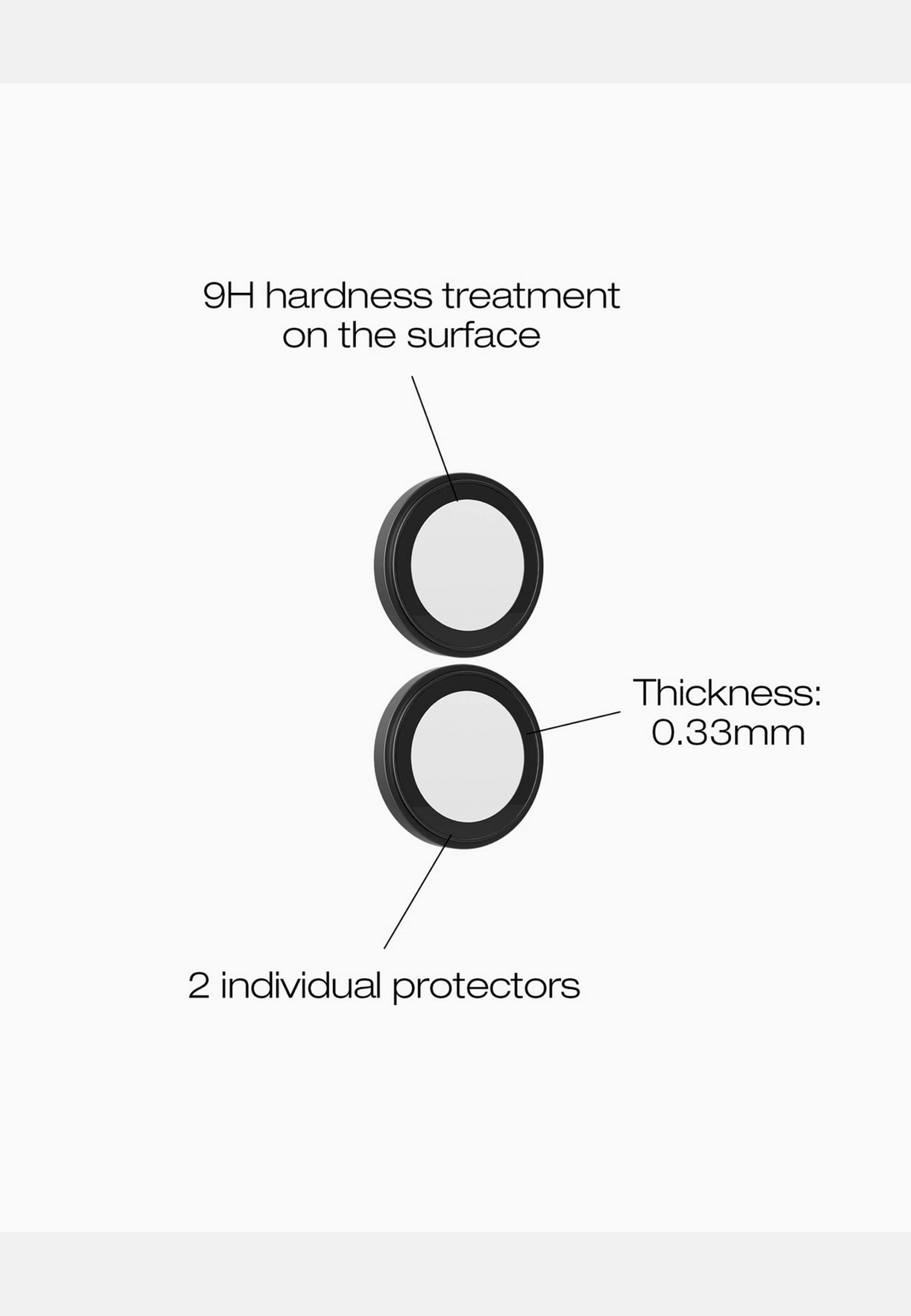 Individual Camera Lens Protector Kit Iphone, från Ideal Of Sweden, i färgen black. Klicka för att öppna bilden i stort format