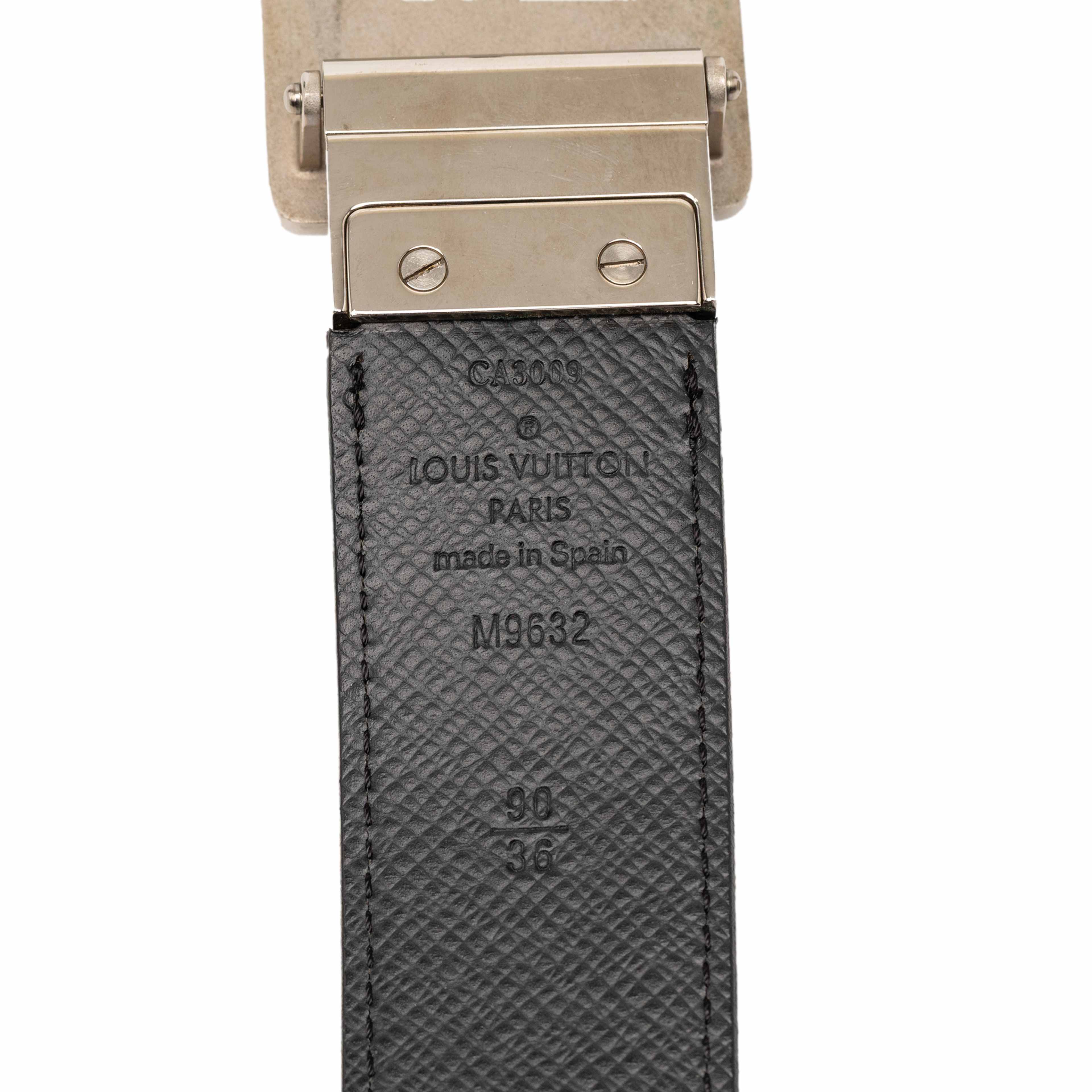 Louis Vuitton Damier Graphite Ceinture Inventeur Belt, från Luxclusif, i färgen black. Klicka för att öppna bilden i stort format