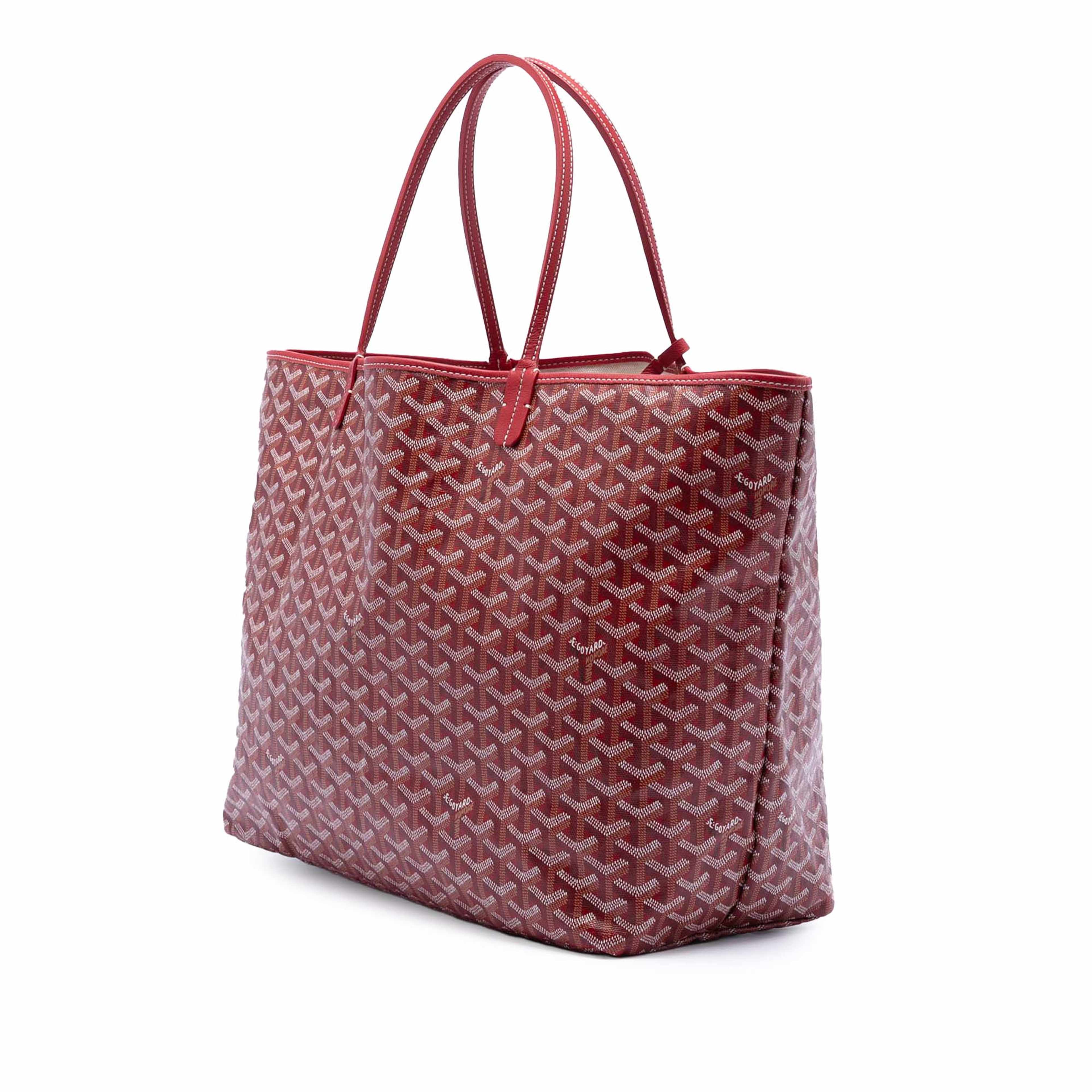 Goyard Goyardine Saint Louis Gm, från Luxclusif, i färgen red. Klicka för att öppna bilden i stort format