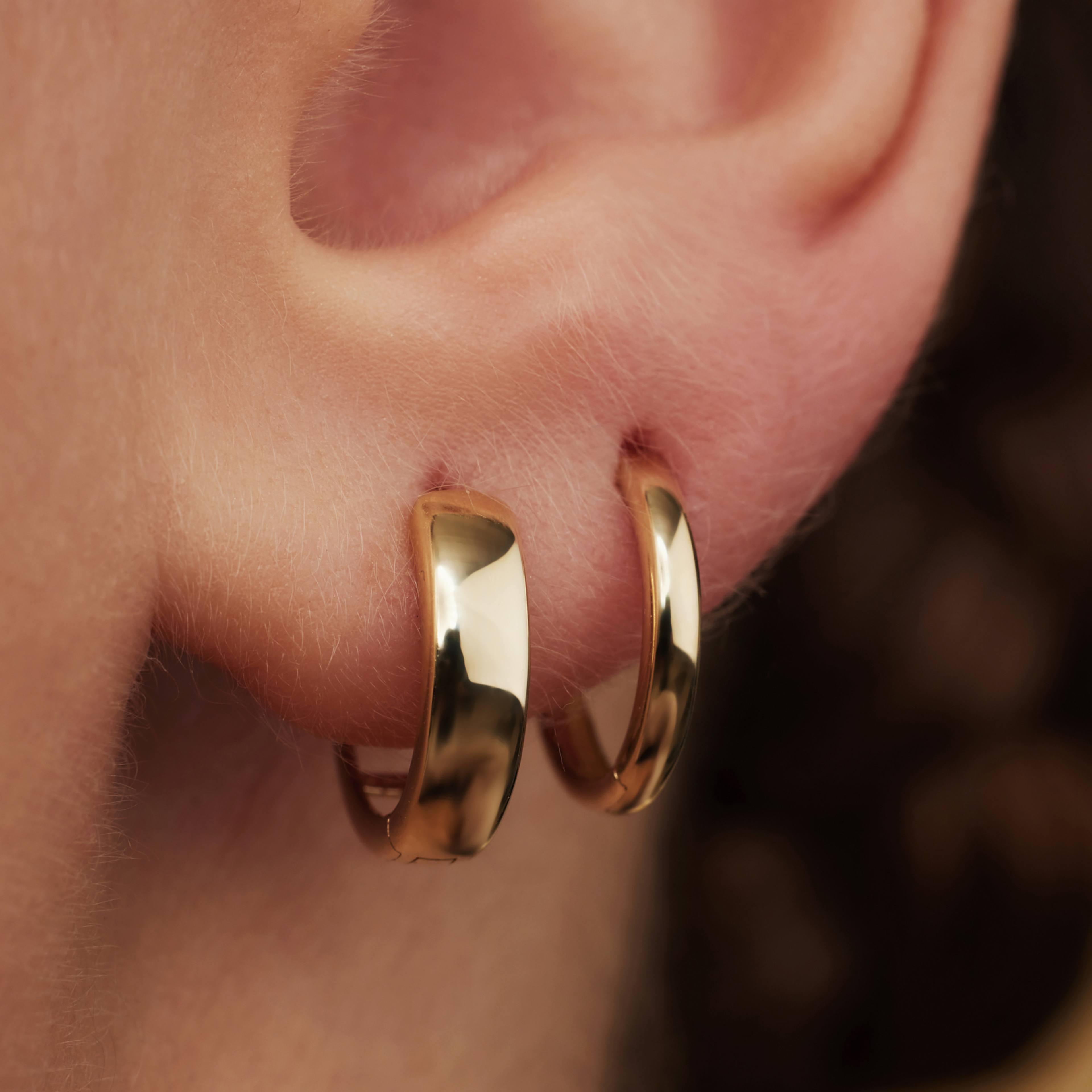 Rivoli 14 Karat Guld Creoler