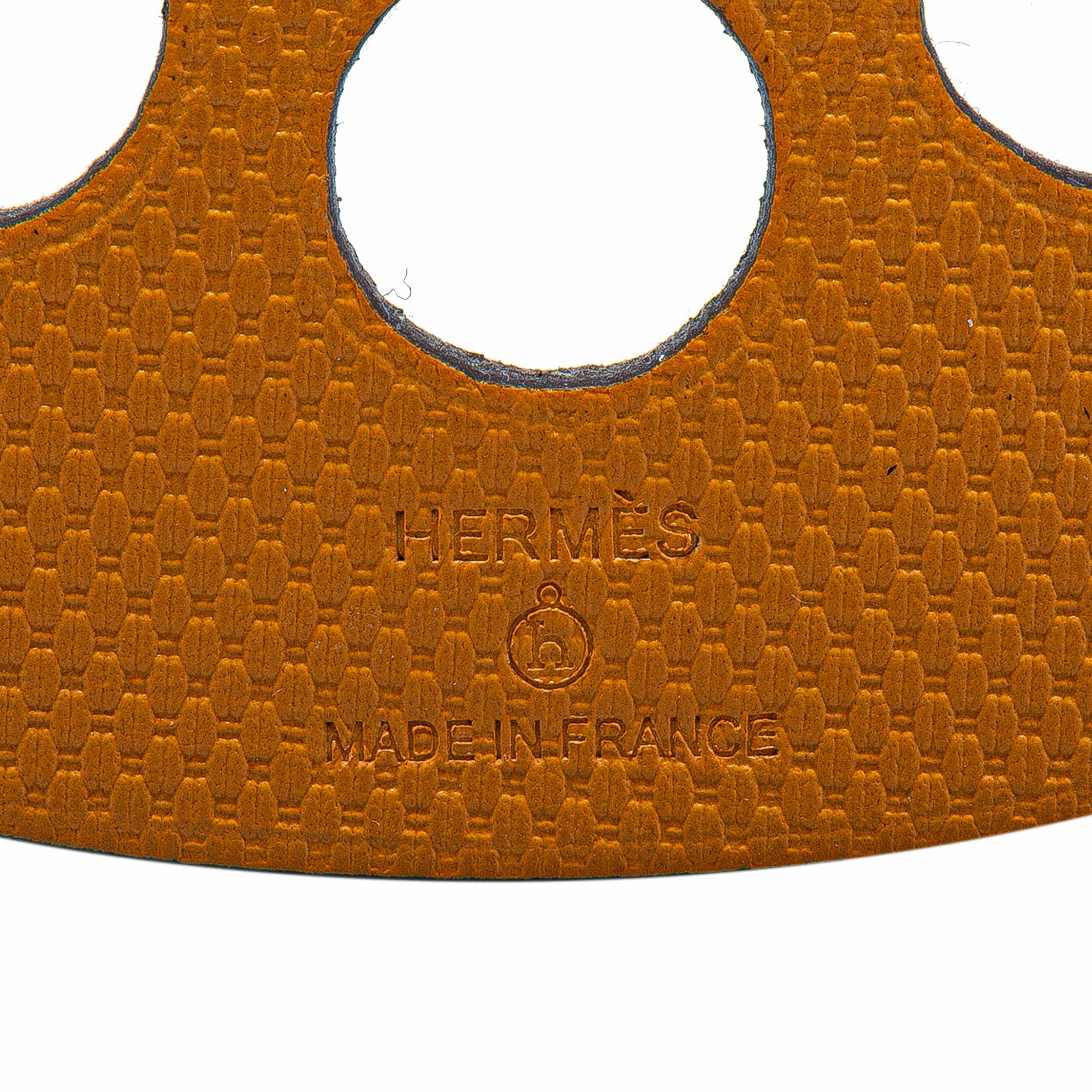 Hermès Leather Petit H Boat Bag Charm
