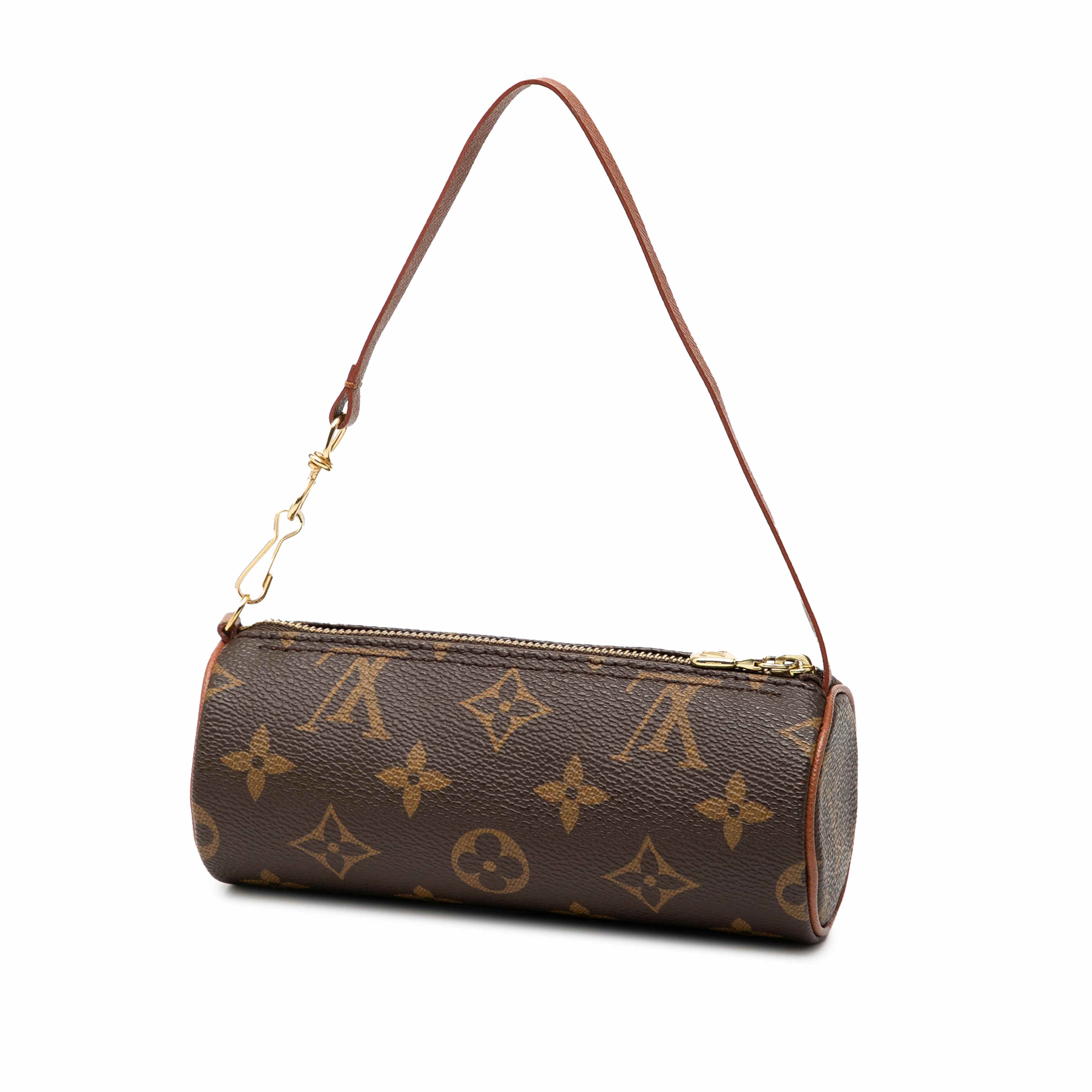 Louis Vuitton Monogram Papillon Pochette, från Luxclusif, i färgen brown. Klicka för att öppna bilden i stort format
