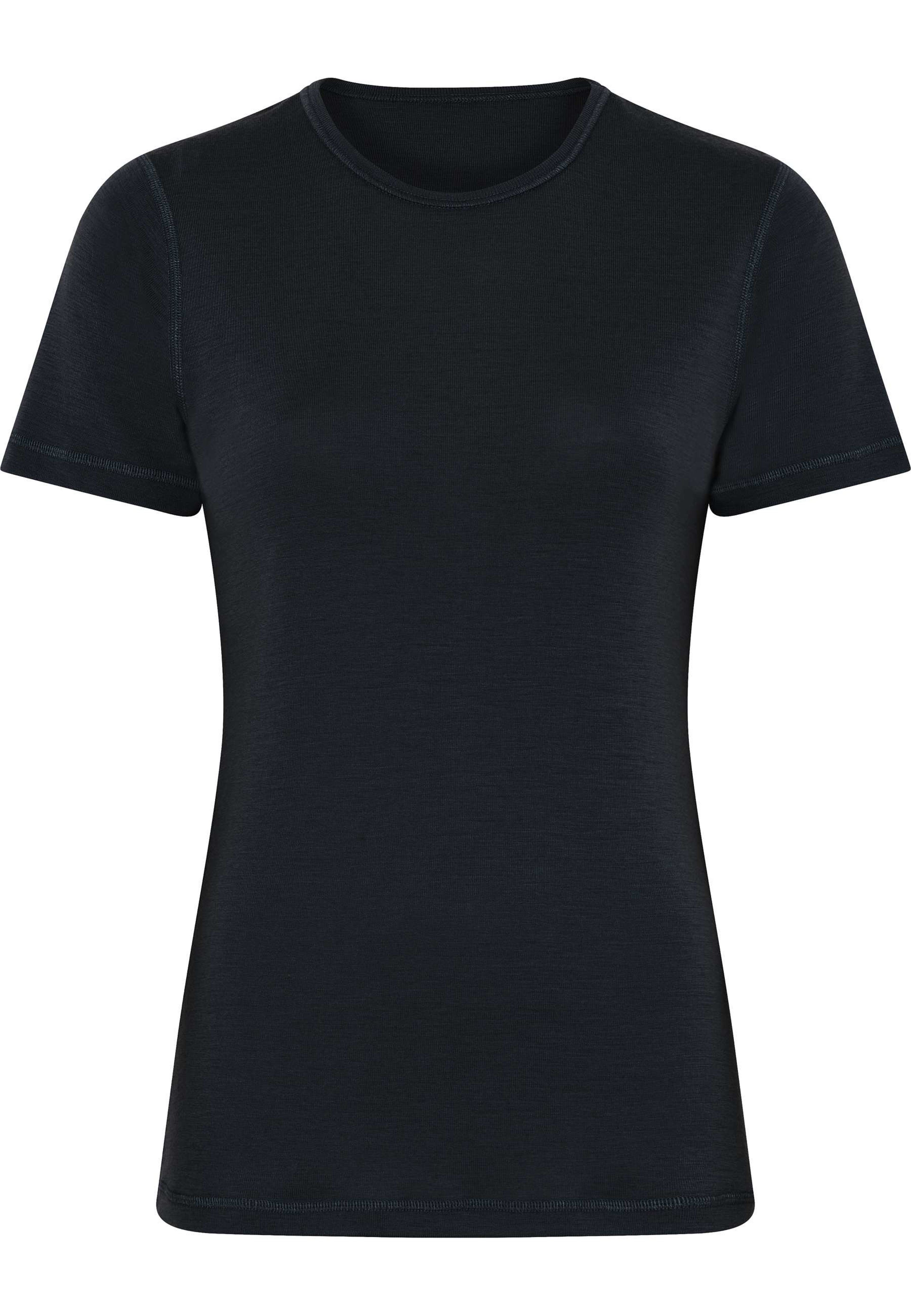 100% Merinoull, T-shirt, Marinblått