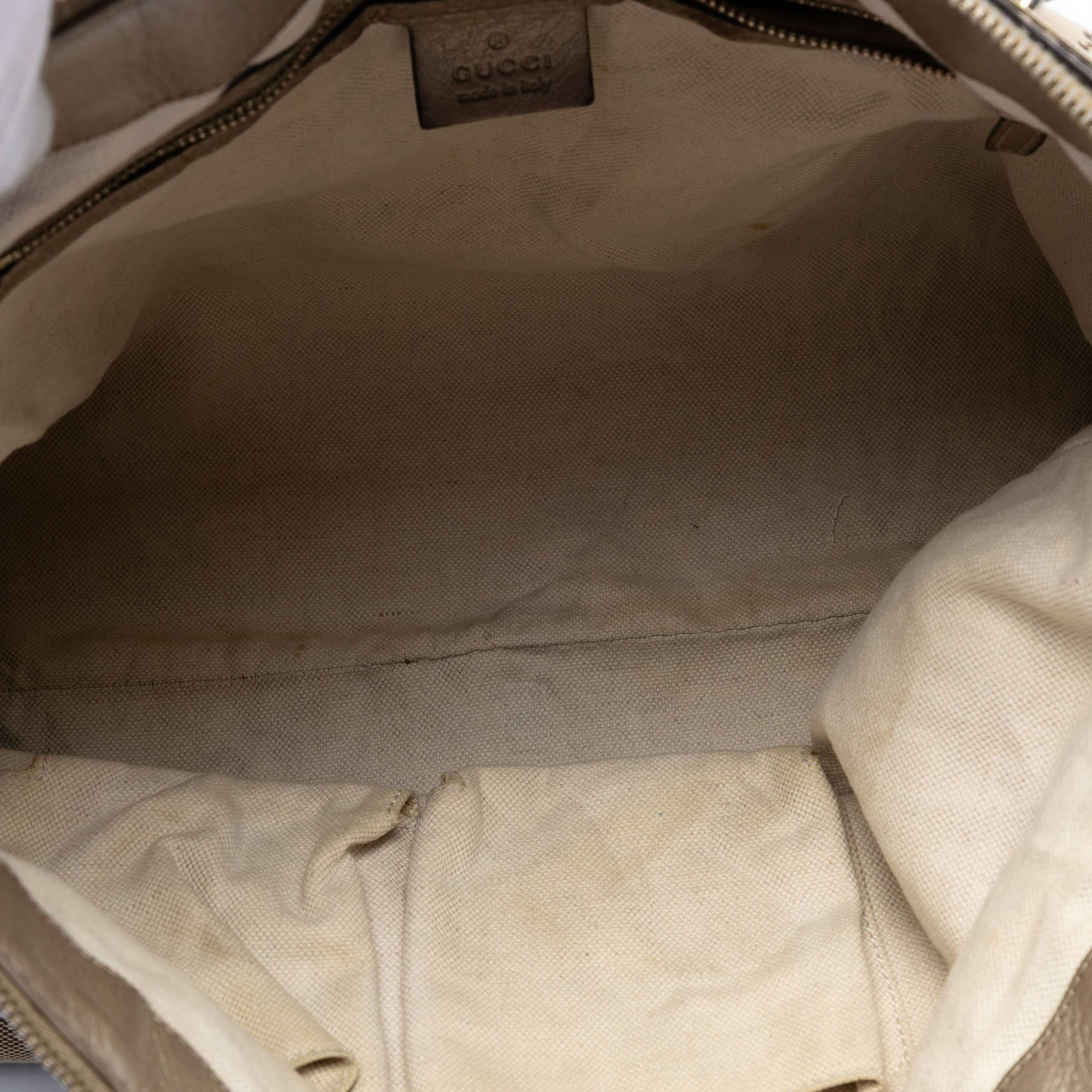 Gucci Gg Canvas Bella Convertible Tote, från Luxclusif, i färgen beige. Klicka för att öppna bilden i stort format