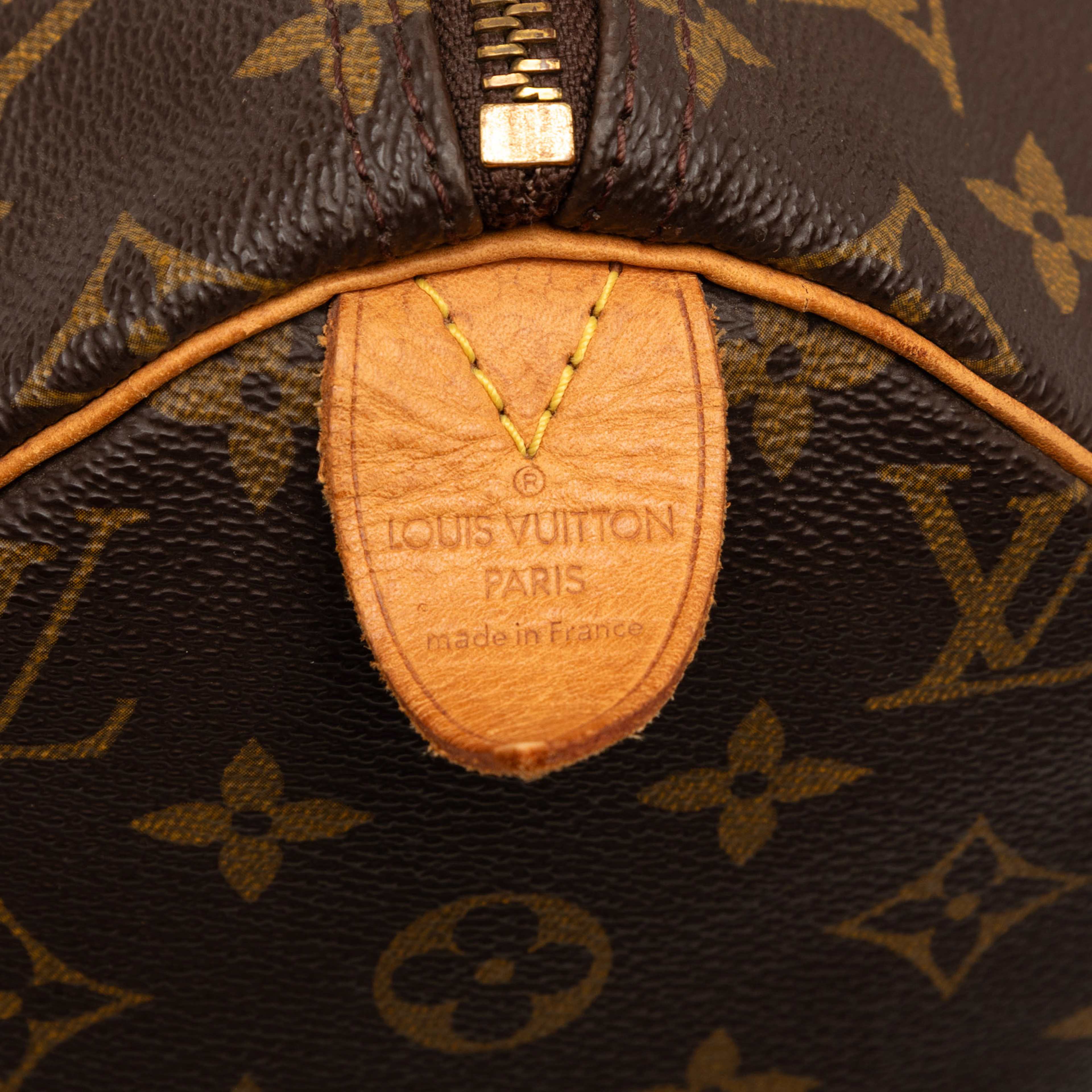 Louis Vuitton Monogram Speedy 40, från Luxclusif, i färgen brown. Klicka för att öppna bilden i stort format