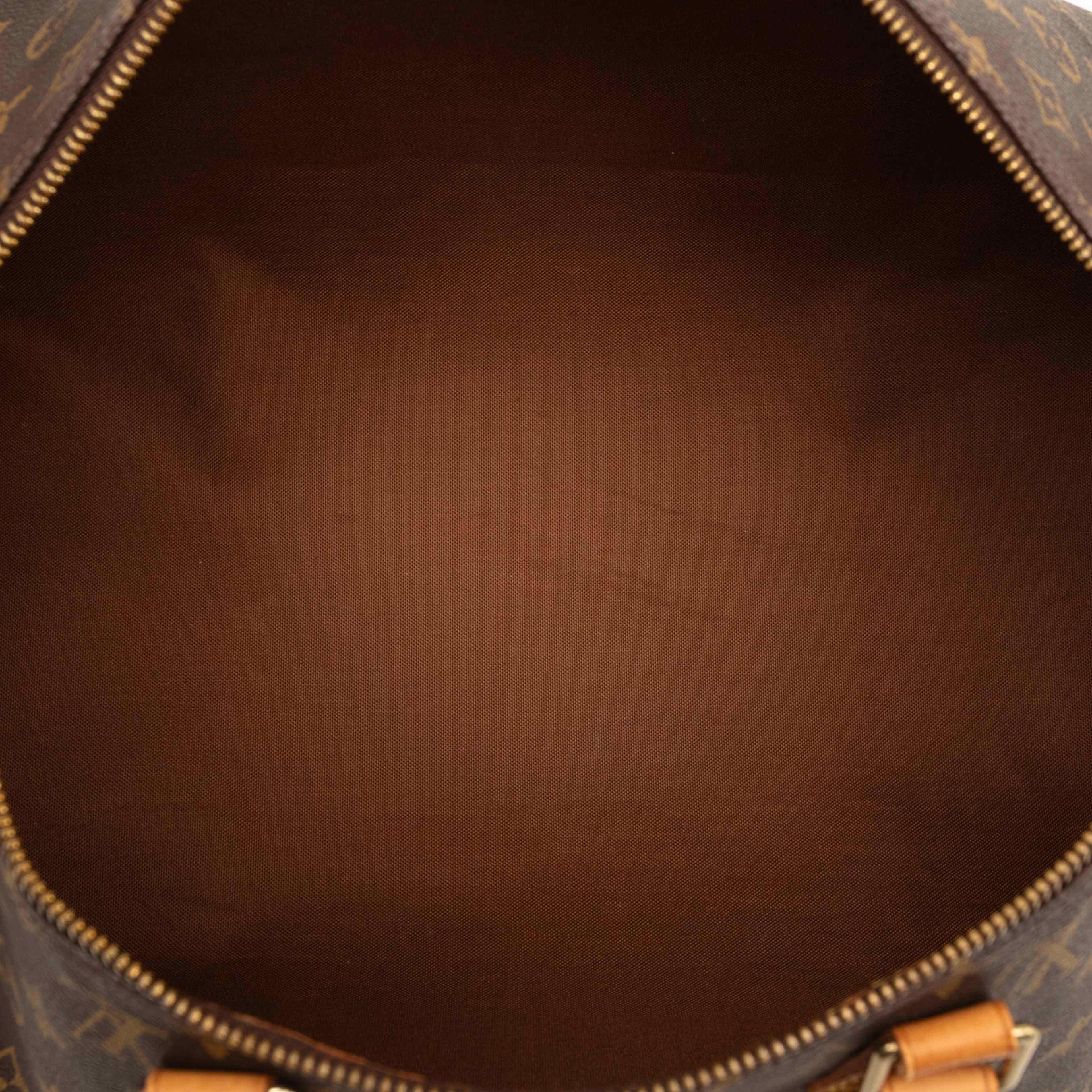 Louis Vuitton Monogram Speedy 40, från Luxclusif, i färgen brown. Klicka för att öppna bilden i stort format