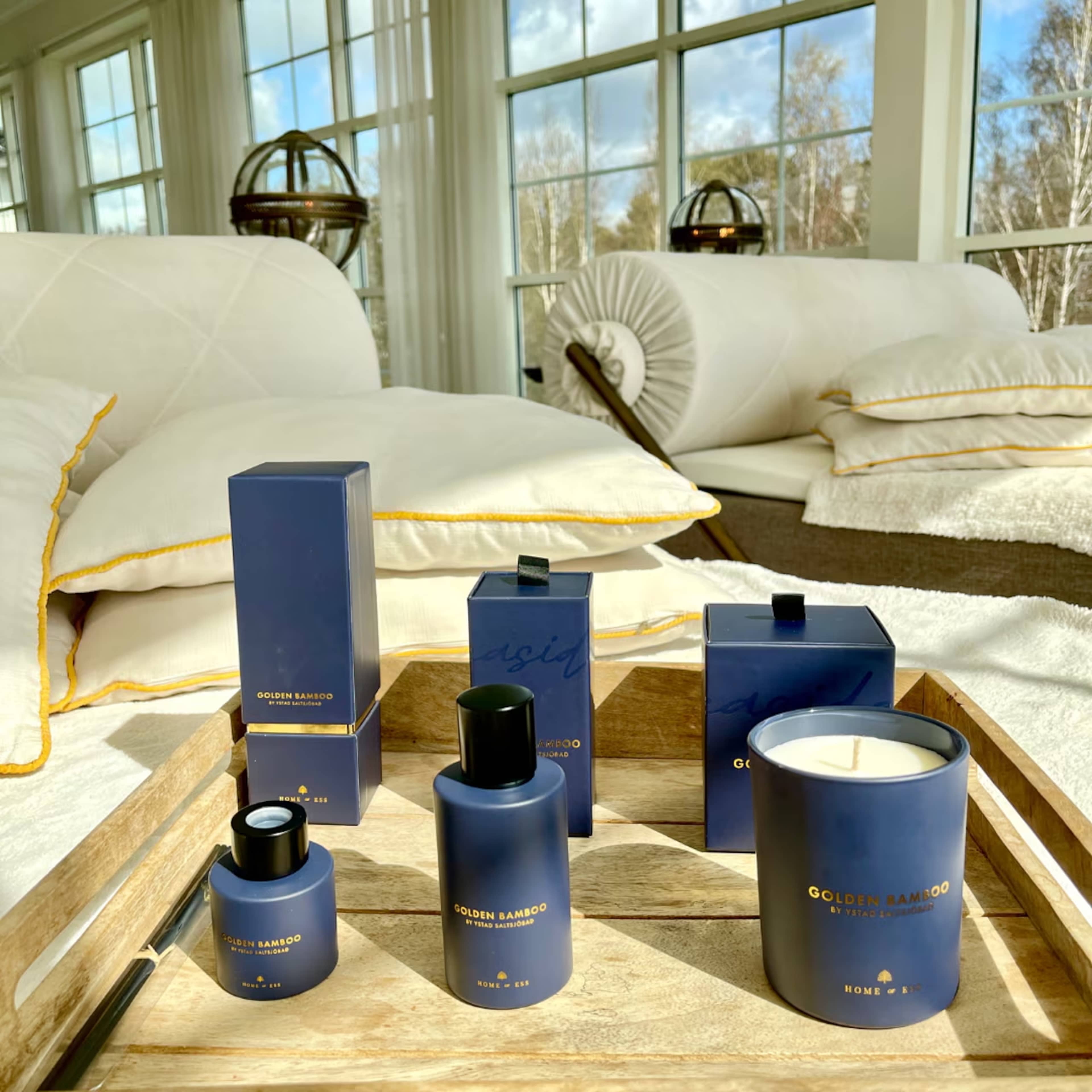 Golden Bamboo By Ystad Saltsjöbad - Rumspray, från Home of ESS, i färgen blue. Klicka för att öppna bilden i stort format