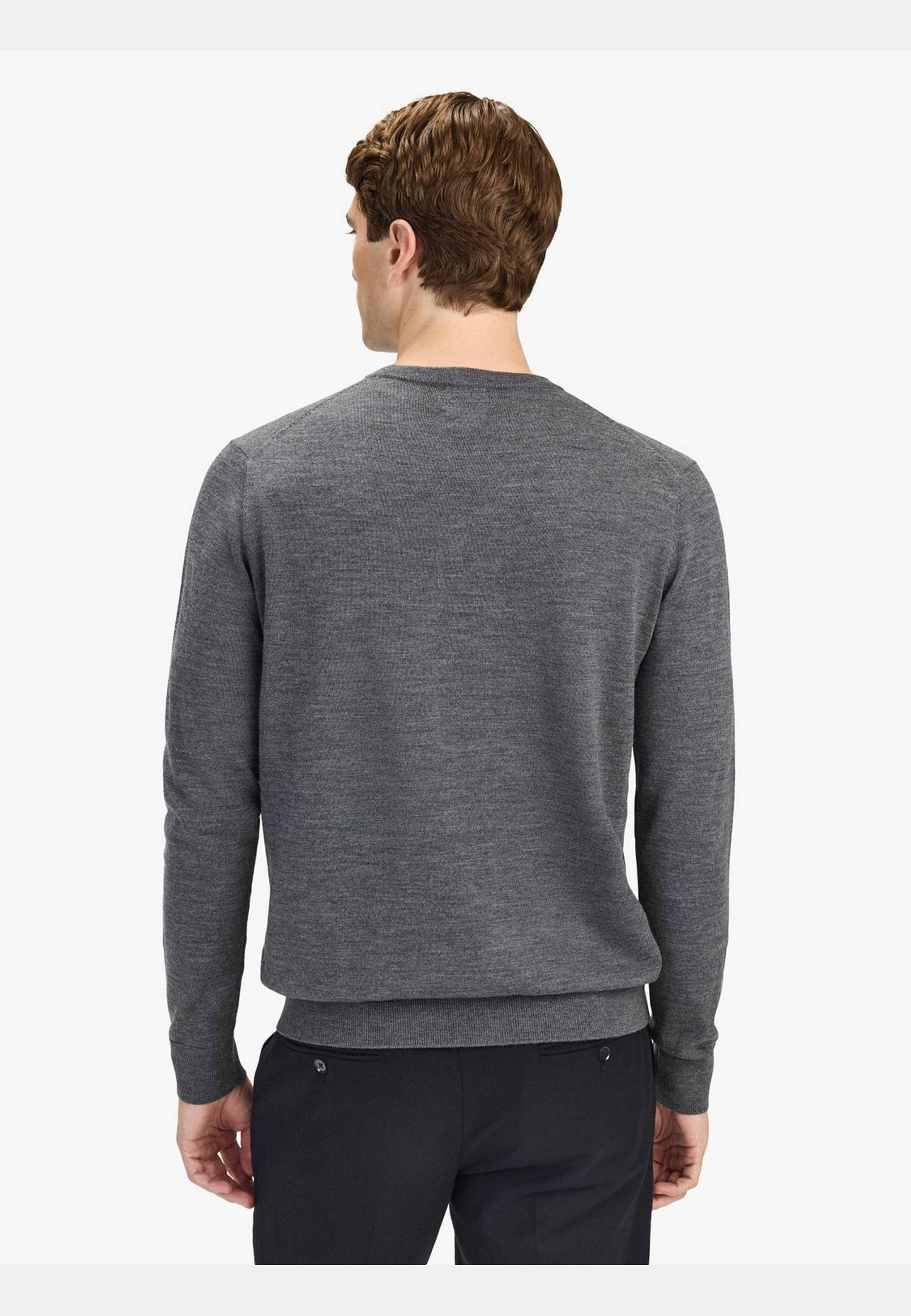 Merino Crew Neck Sweater (noa), från John Henric, i färgen grey. Klicka för att öppna bilden i stort format