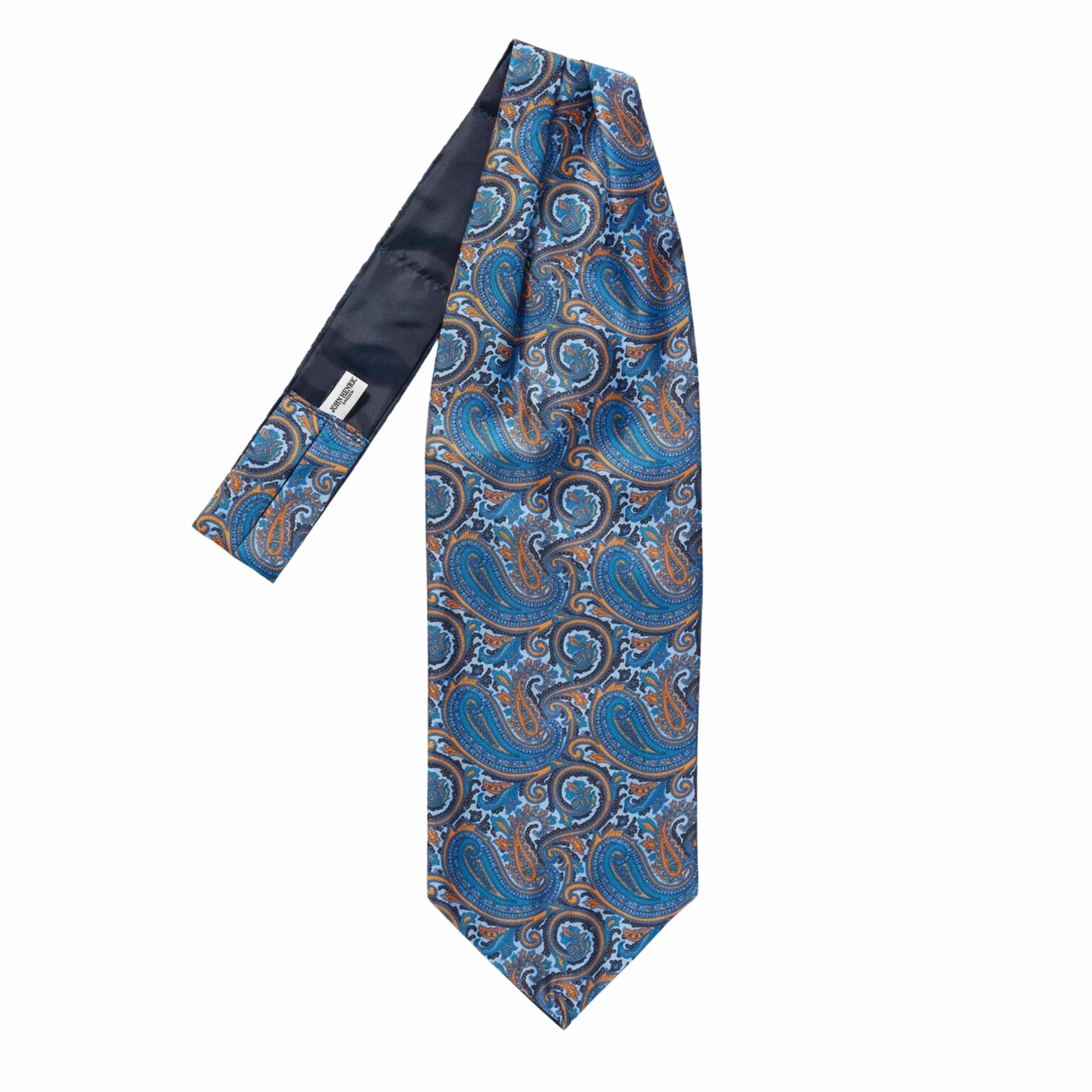 Silk Single Pointed Ascot Paisley