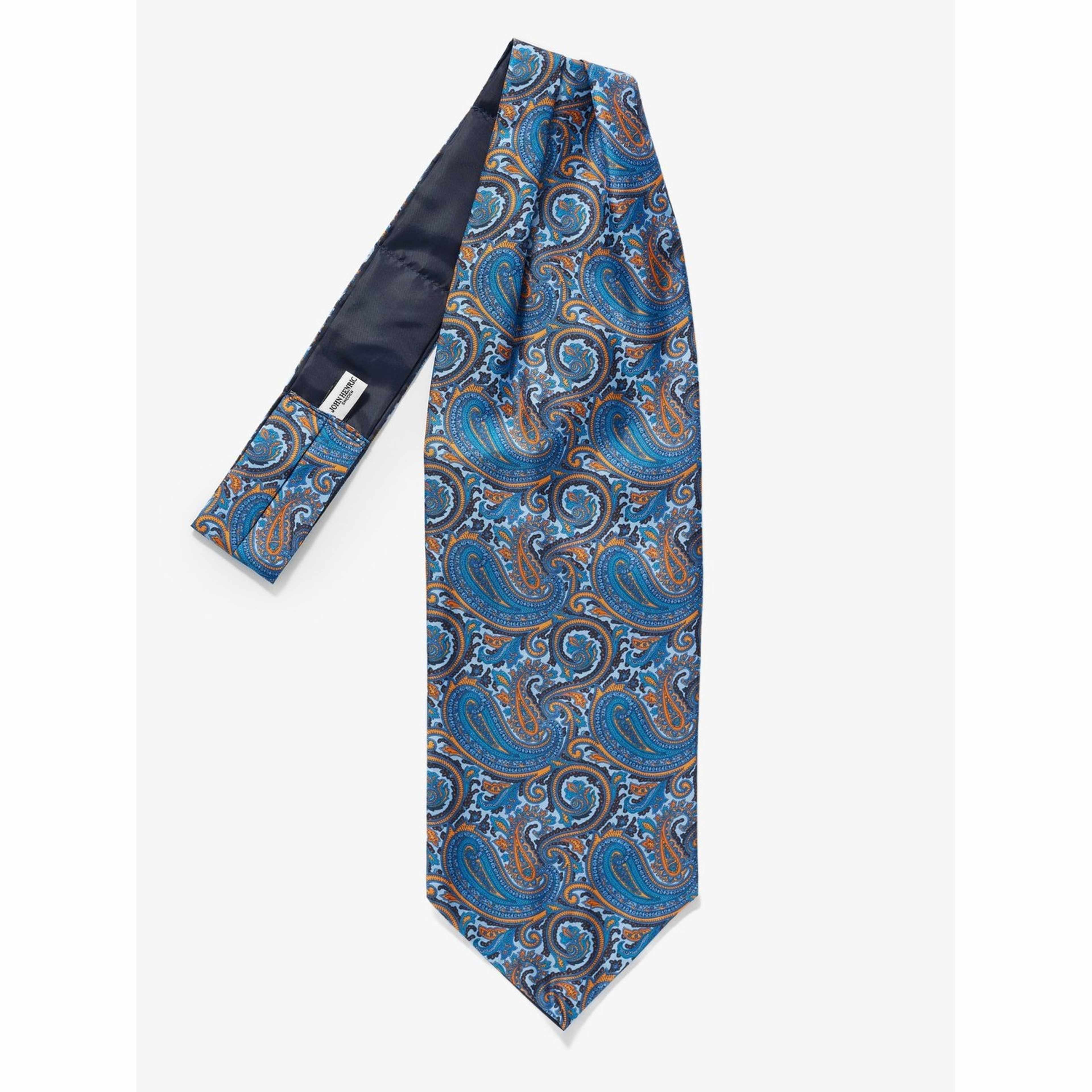 Silk Single Pointed Ascot Paisley