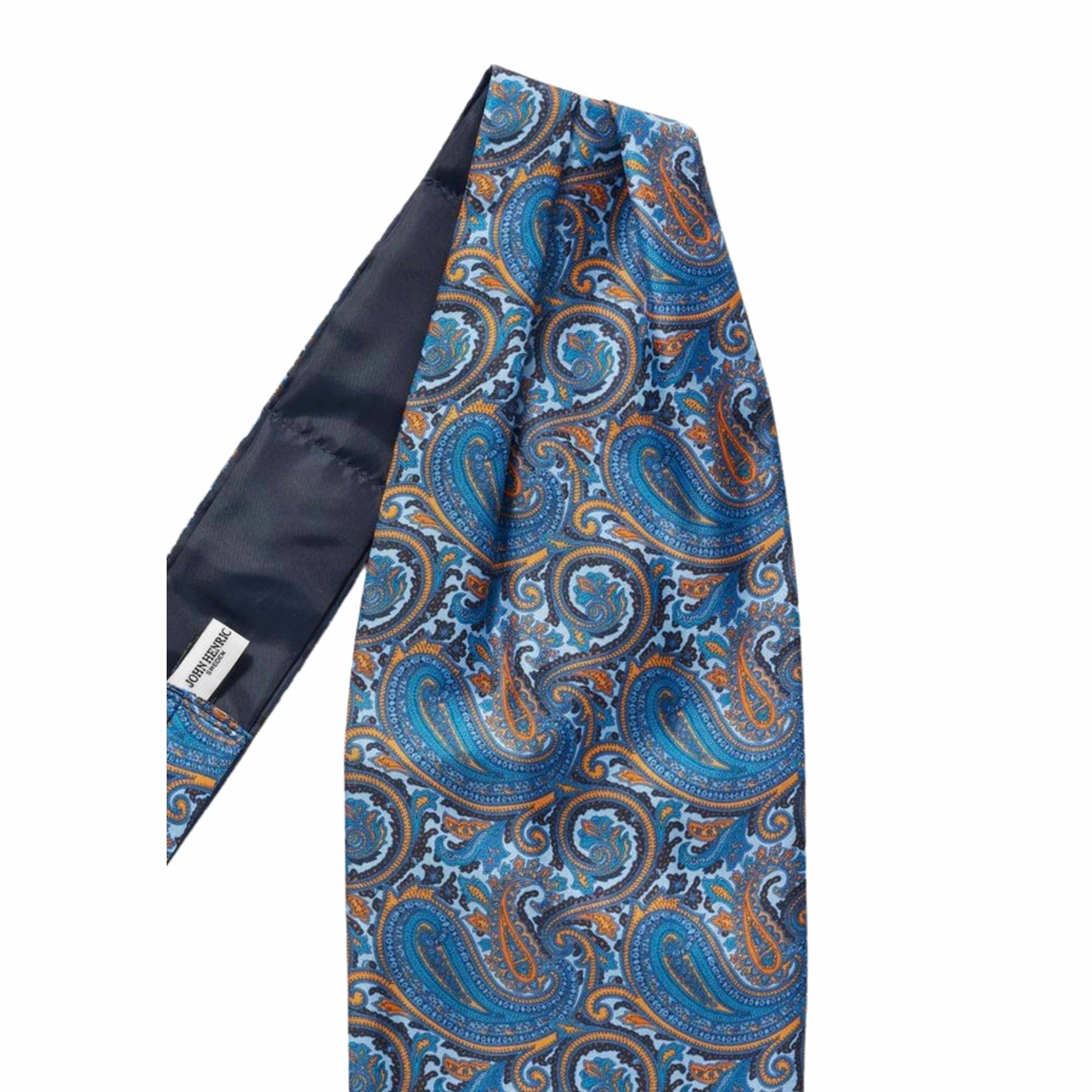 Silk Single Pointed Ascot Paisley
