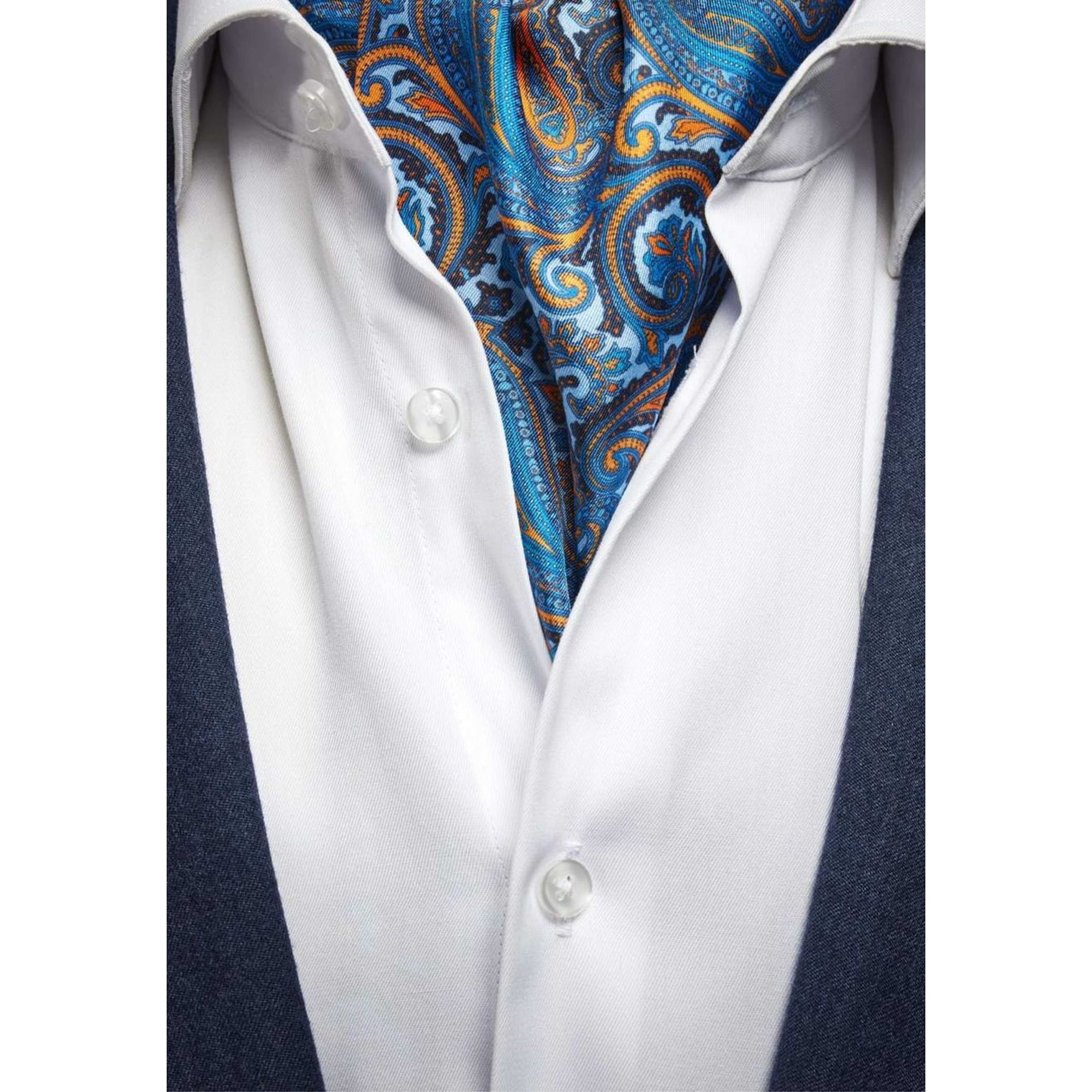Silk Single Pointed Ascot Paisley