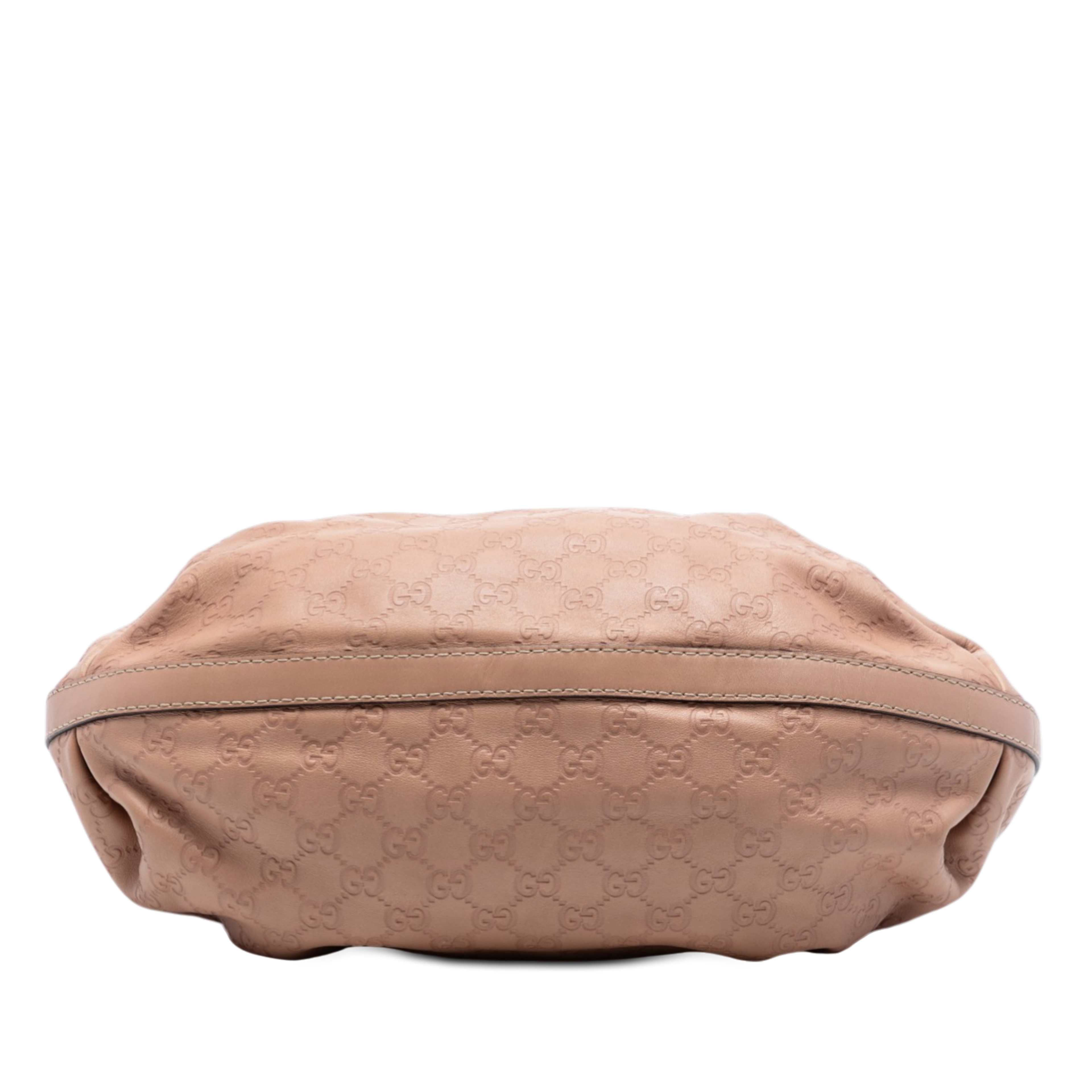 Gucci Guccissima Scarlett Tote, från Luxclusif, i färgen brun. Klicka för att öppna bilden i stort format