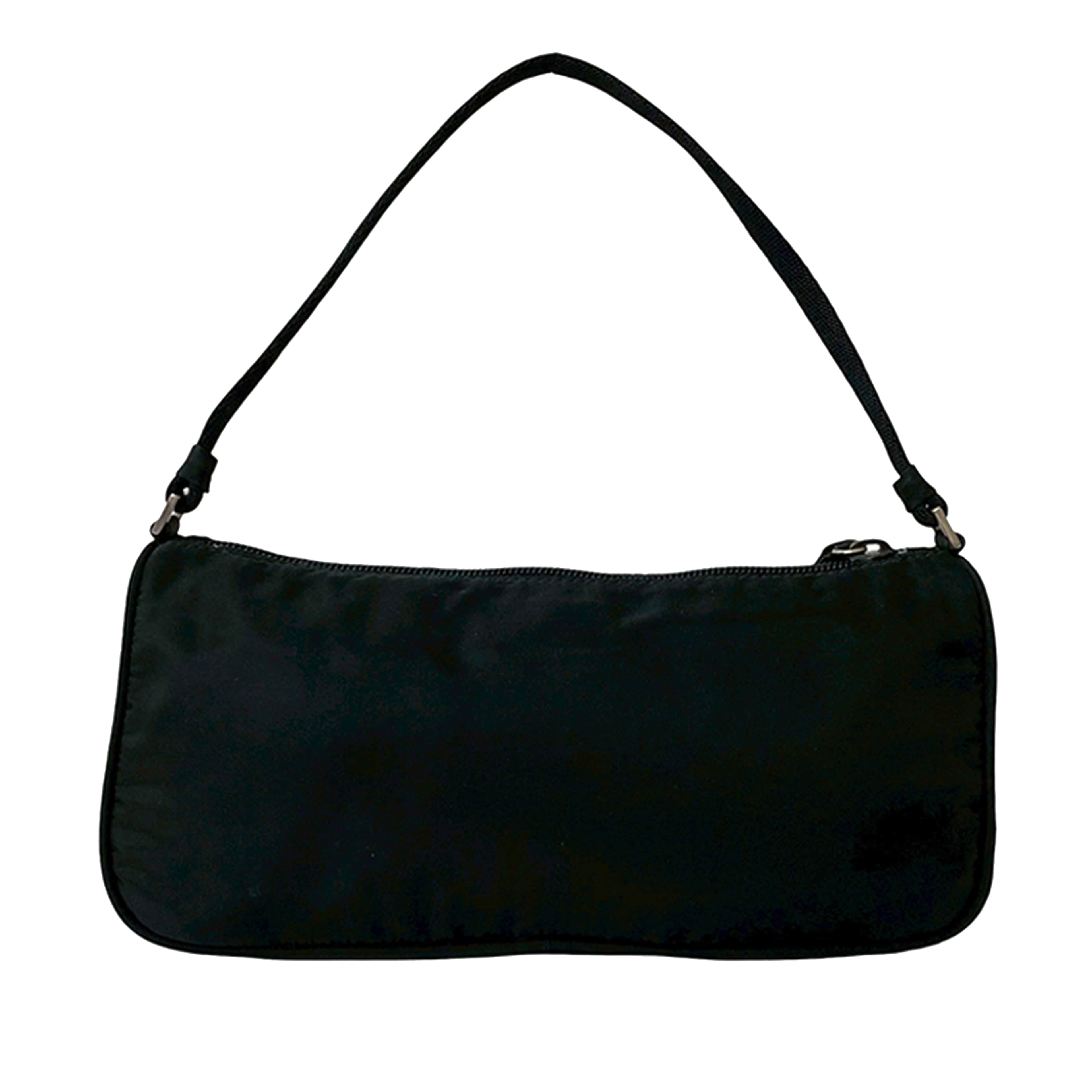 Prada Tessuto Shoulder Bag, från Luxclusif, i färgen black. Klicka för att öppna bilden i stort format