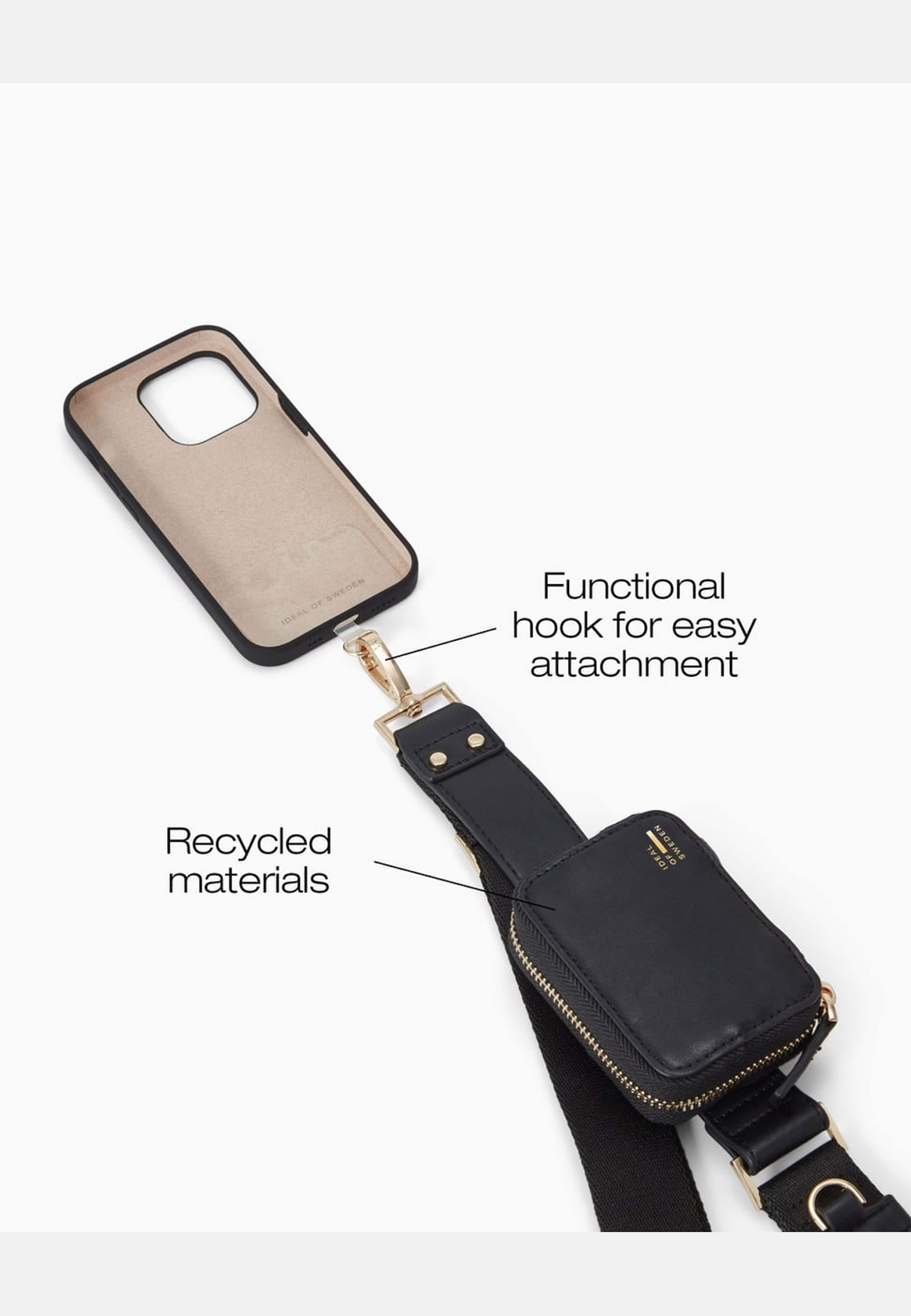 Utility Phone Strap Black, från Ideal Of Sweden, i färgen black. Klicka för att öppna bilden i stort format
