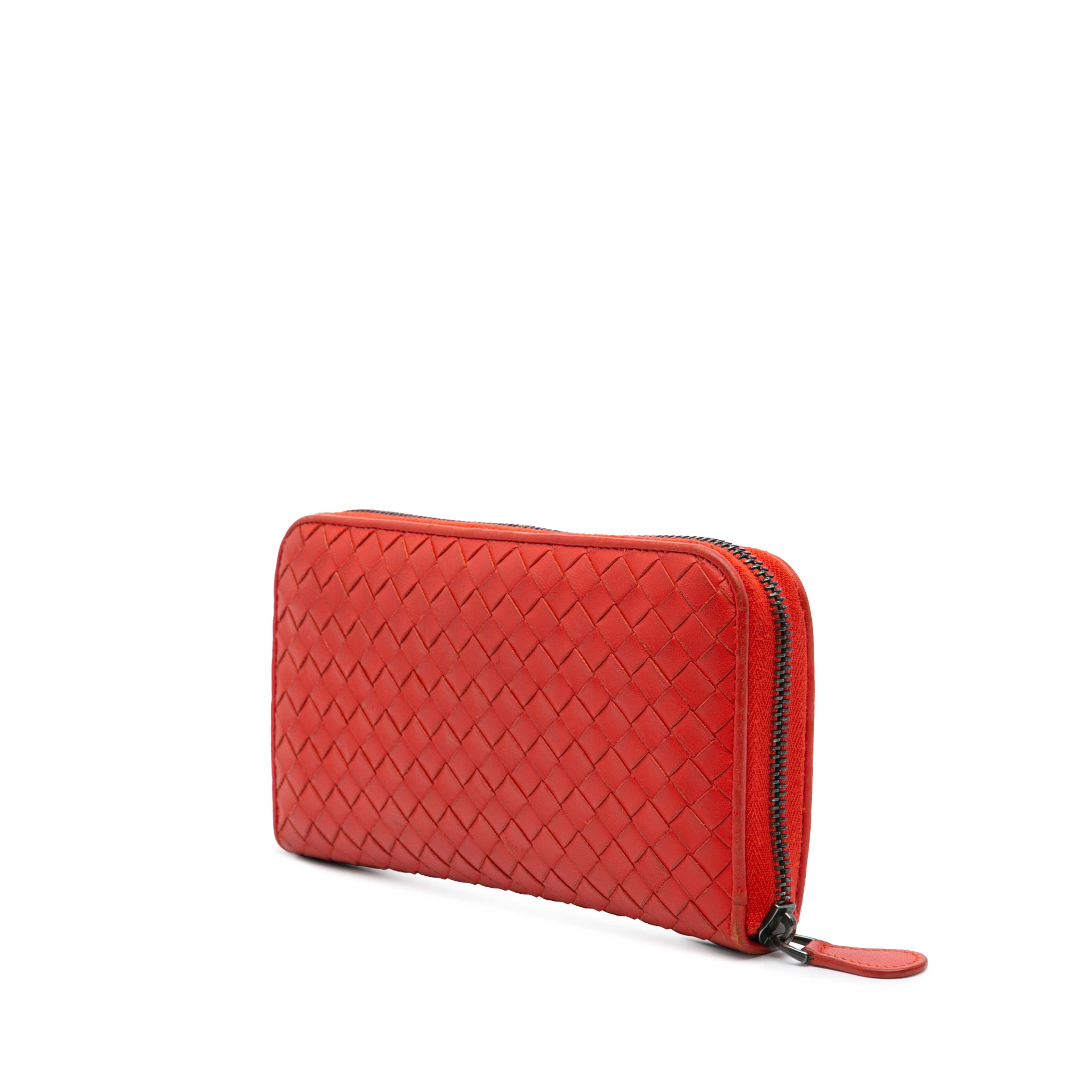 Bottega Veneta Nappa Intrecciato Zip Around Long Wallet