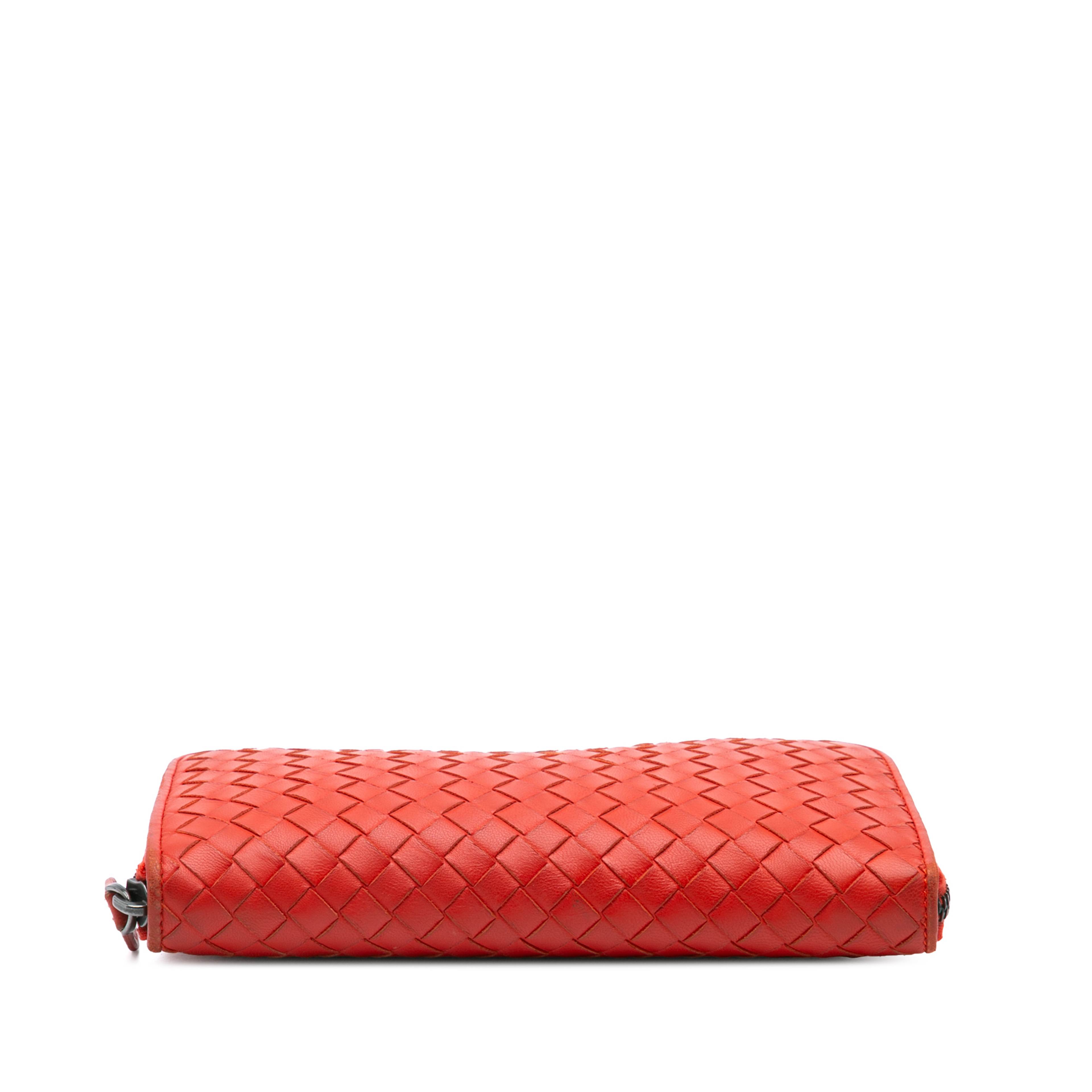Bottega Veneta Nappa Intrecciato Zip Around Long Wallet