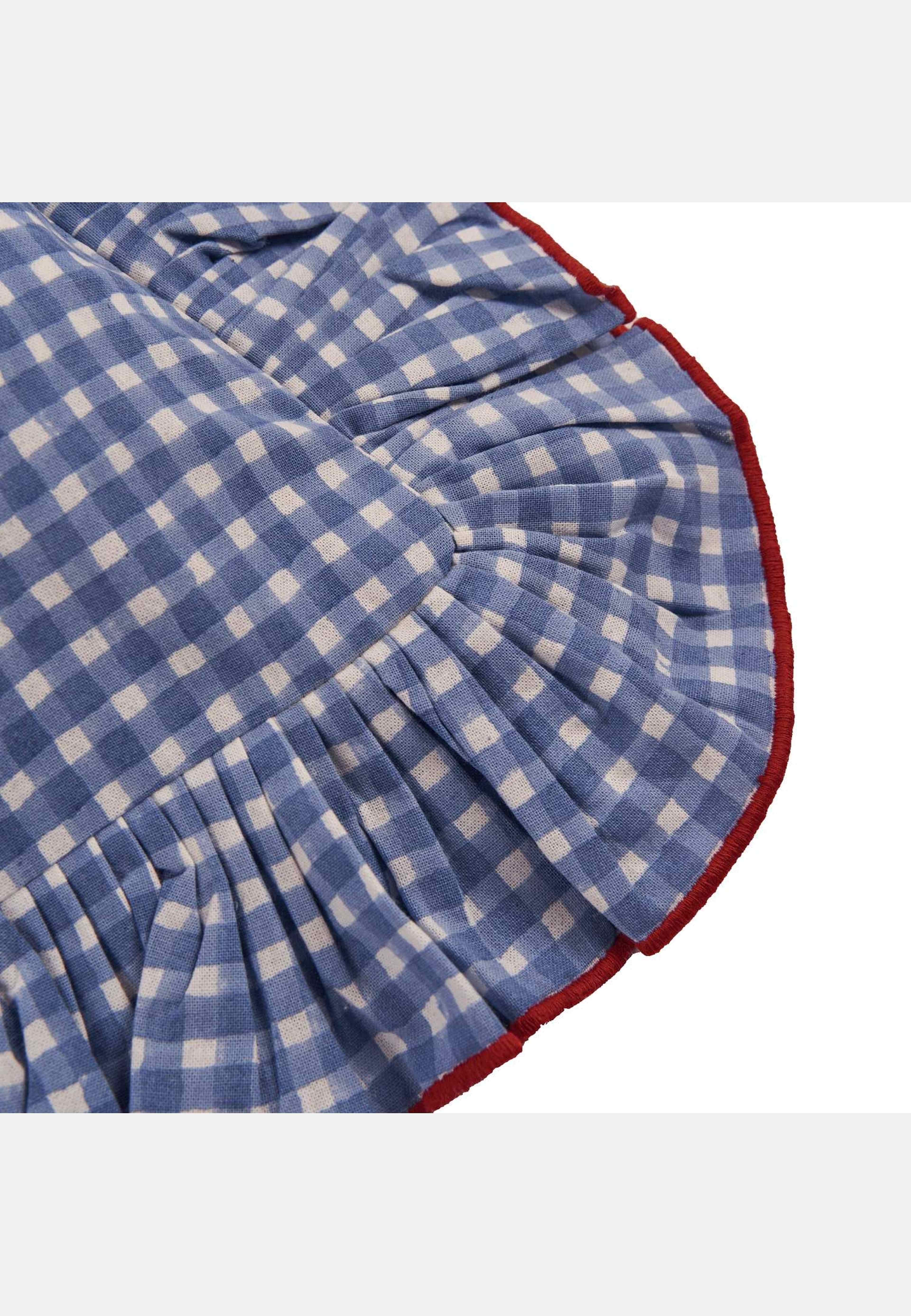 Vichy Kuddfodral - 40x40 Cm, från Pick A Poppy, i färgen light blue. Klicka för att öppna bilden i stort format