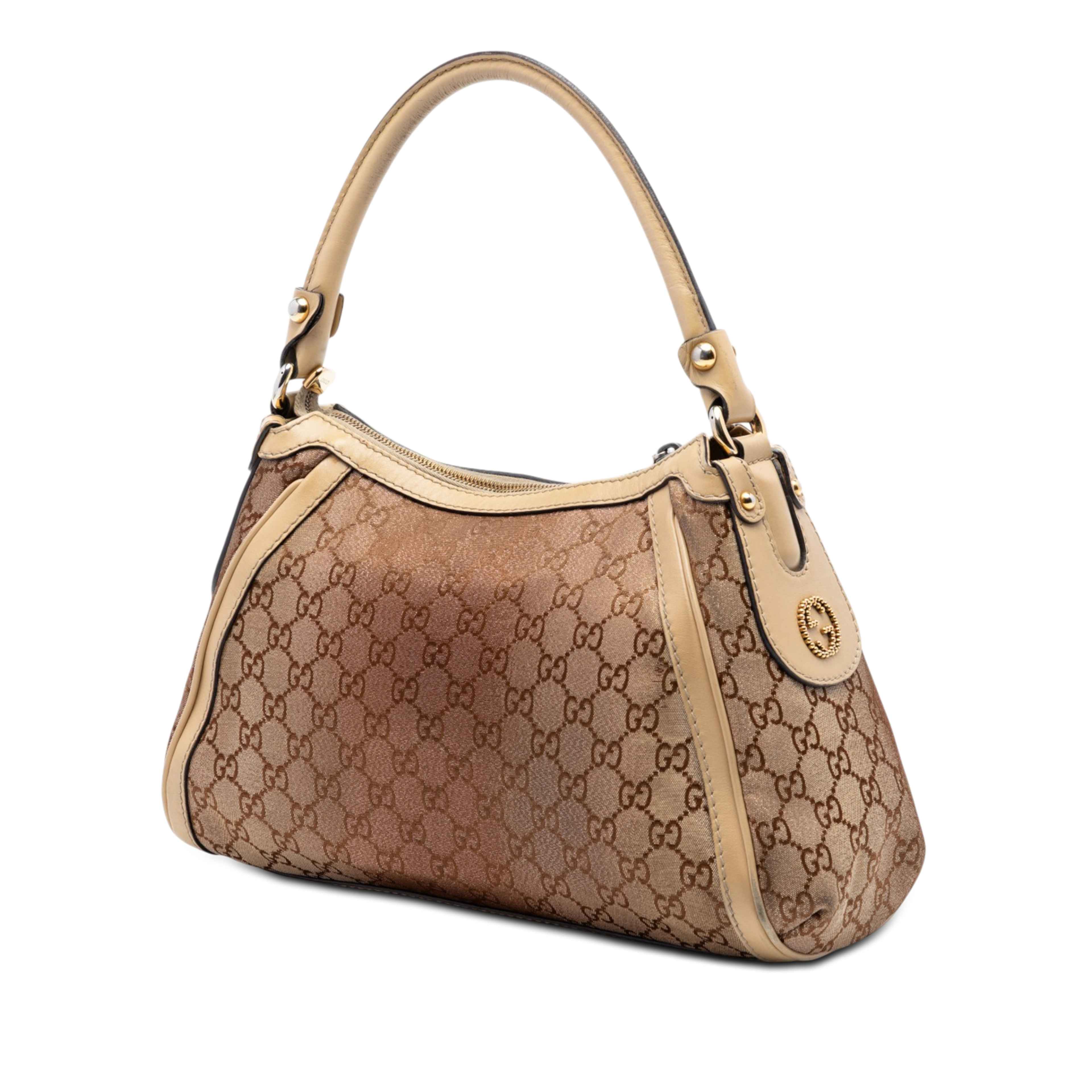 Gucci Gg Lurex Scarlett Handbag, från Luxclusif, i färgen brun. Klicka för att öppna bilden i stort format